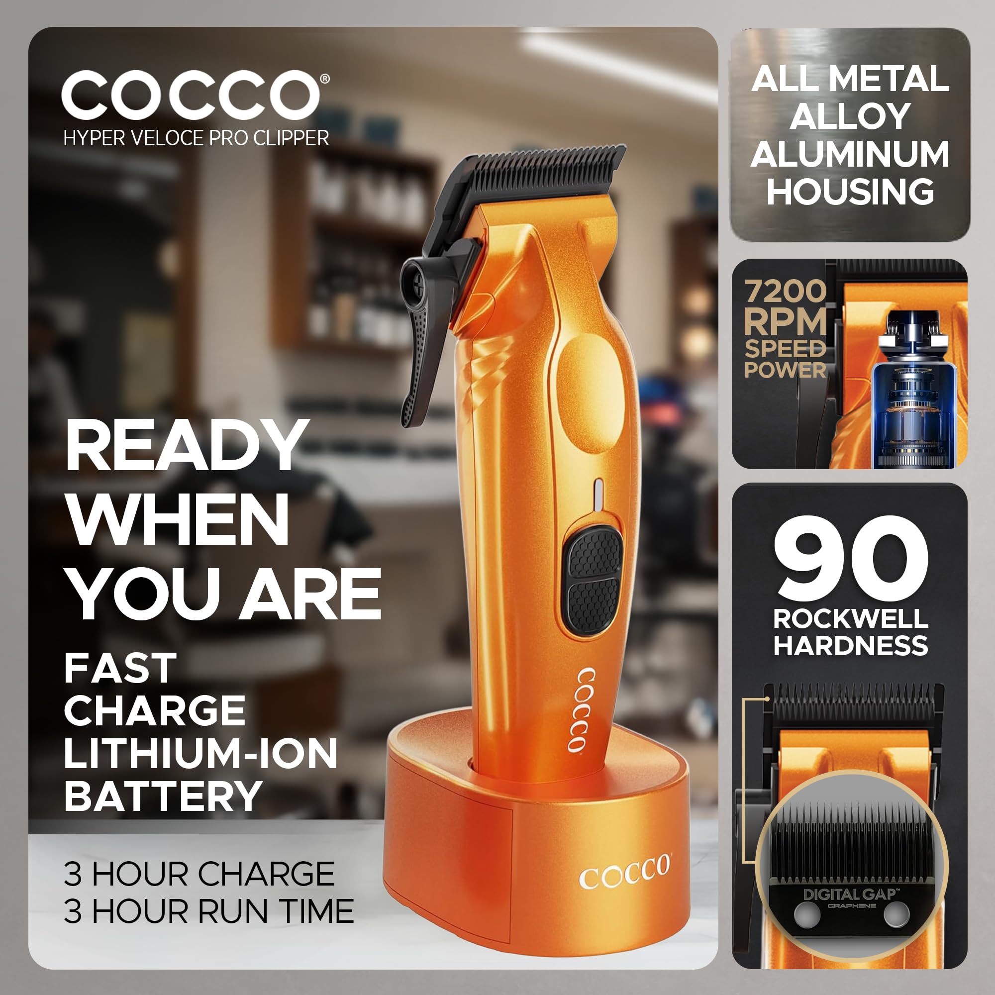 shop cocco Cocco Hyper Veloce Pro Trimmer, Digital Gap Graphene Blade Edger
