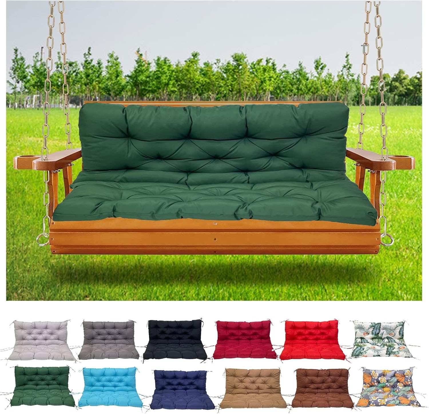 Bench Cushions Swing Cushions Replacement Seat Pad, 23 Seat and Back