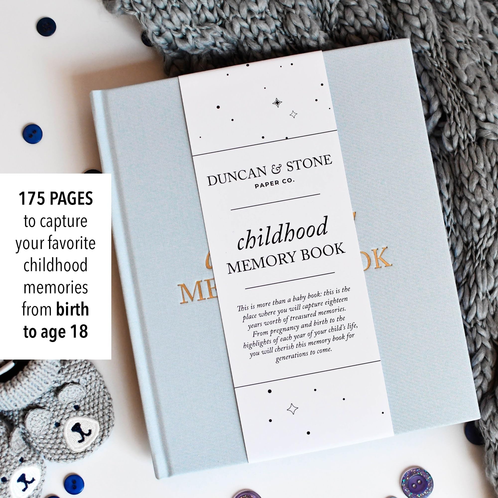 Childhood Memory Book - Elegant Child Memory Book For Kids