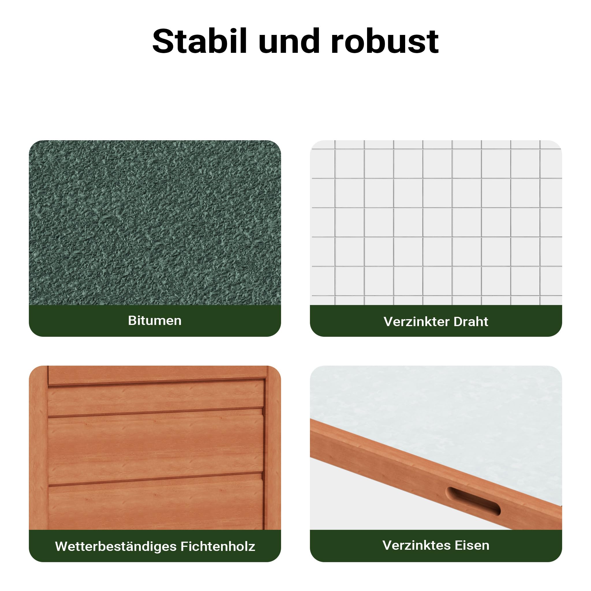 Wiltec XXL Hasenstall 1560 x 520 x 680 mm mit Freilaufgehege und erhöhtem Unterschlupf aus Fichtenholz, Kaninchenkäfig mit 2 Etagen, Kleintierstall