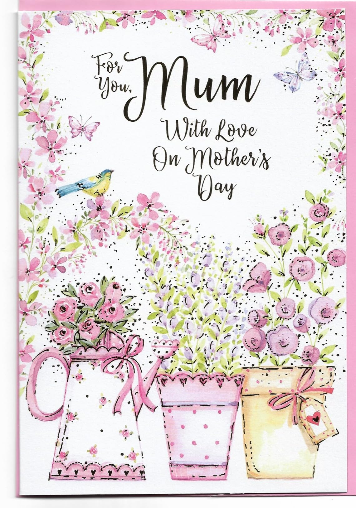 Simon Elvin Mothers Day Card For Mum 19.5 x 13.5 Cm (7.7 x 5.3 inches) For You Mum With Love On Mother's Day