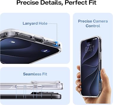 CASEKOO for iPhone 18 Pro Max / 17 Pro Max Case, Clear, Anti-Yellowing