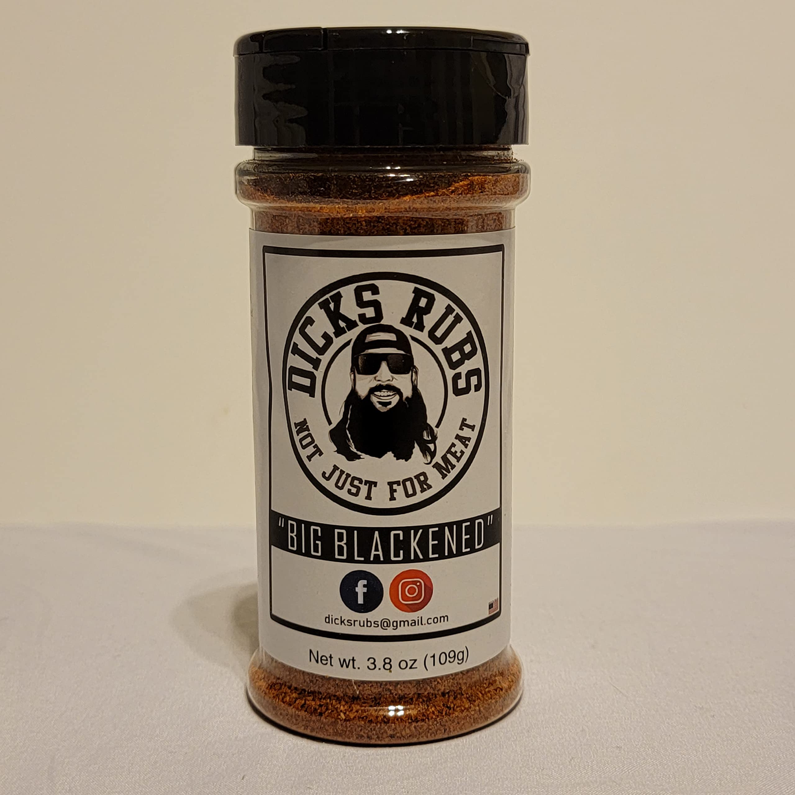 Dicks Rubs Big Blackened - All Natural Blackened Seasoning with no salt! For fish, pork, steak, veggies, fries