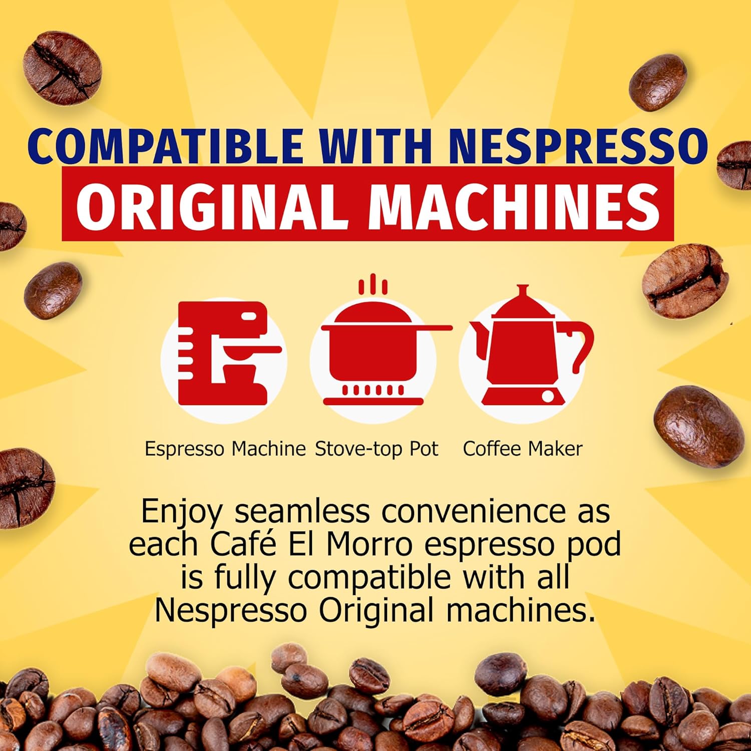 Café El Morro Espresso Capsules, Espresso Pods, Compatible With Nespresso Original Machines, Authentic Puerto Rican Style Coffee, 2 Pack (20 Count) - Image 5