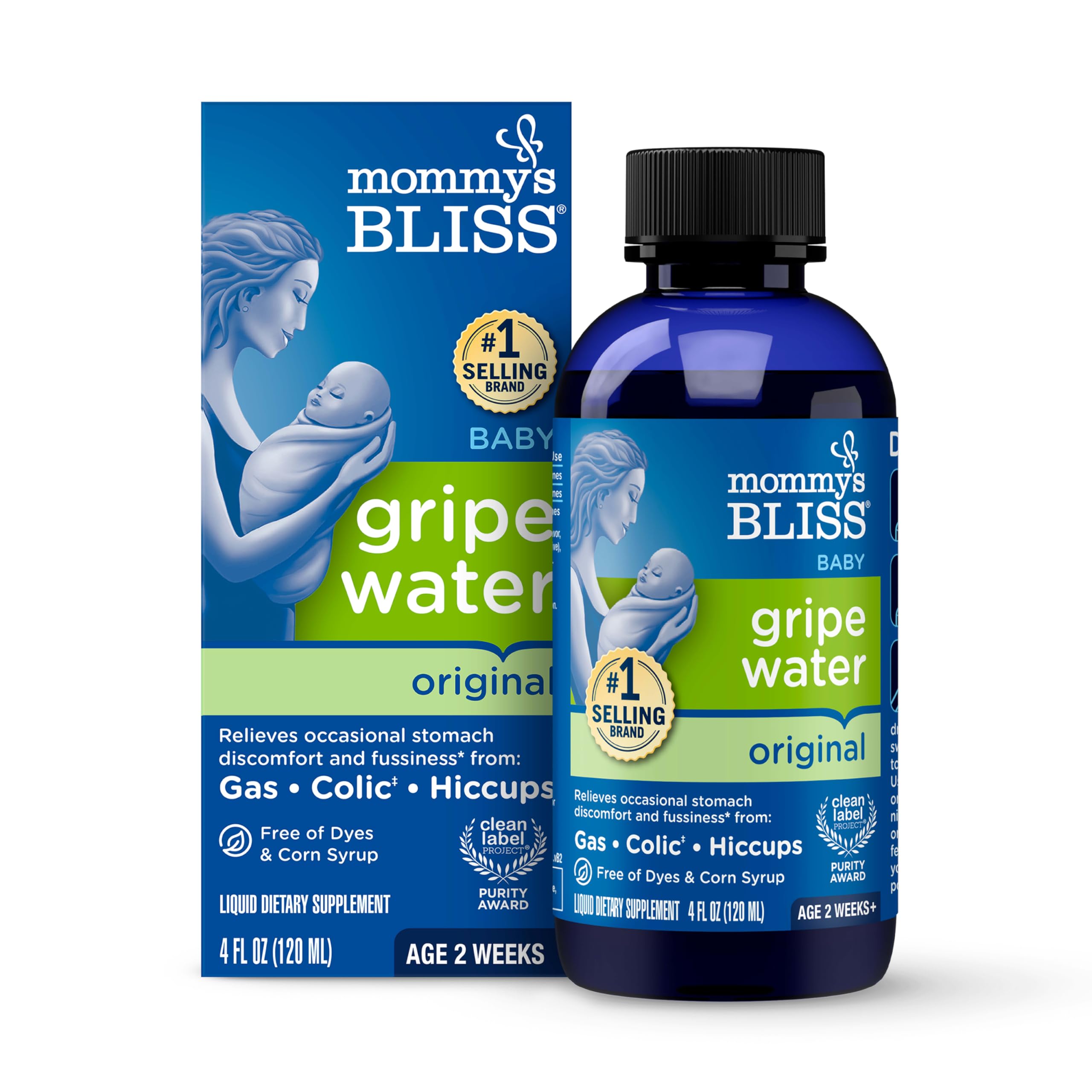 Mommy's Bliss, Gripe Water, 4 fl oz (120 ml)
