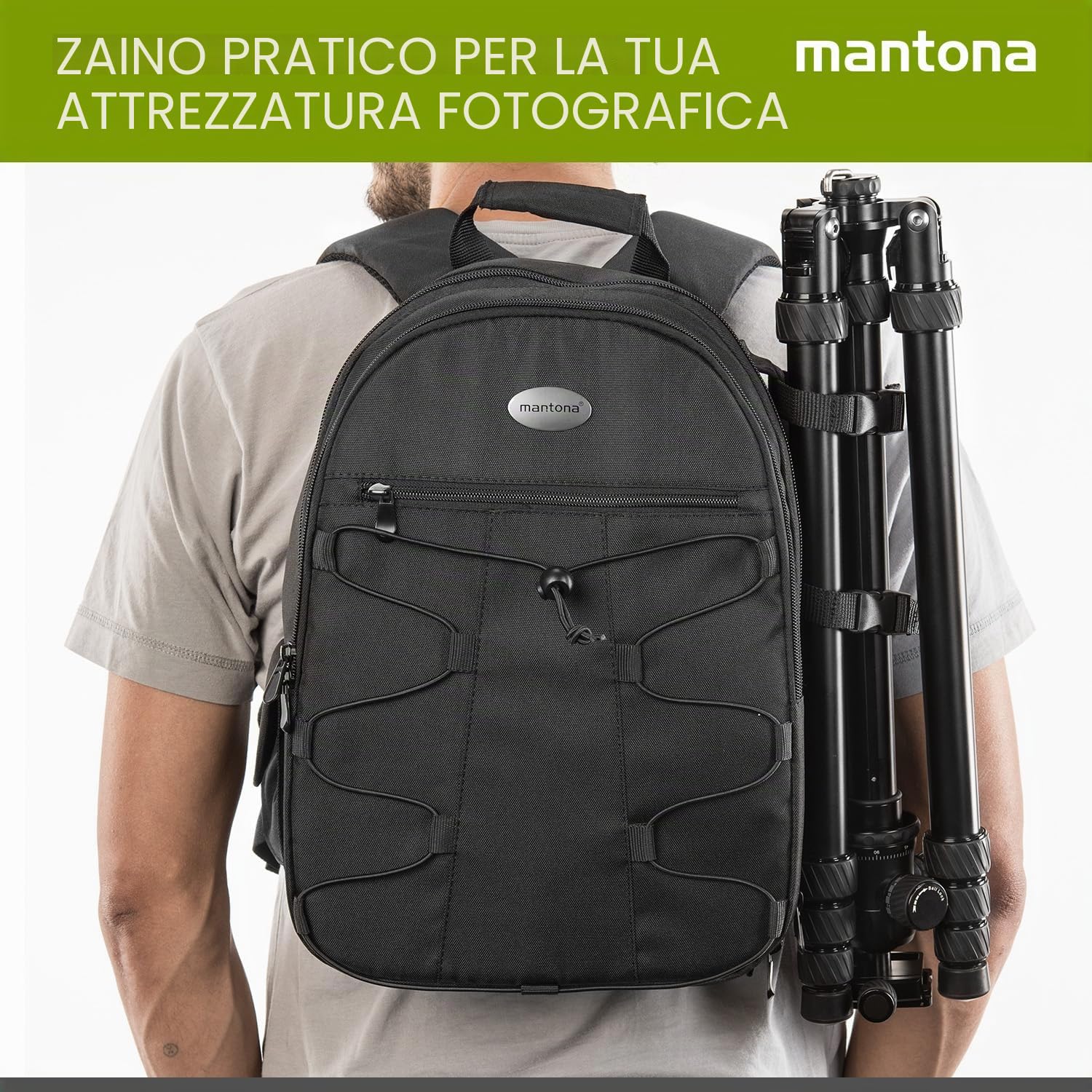 Mantona Azurit - Zaino per fotocamera