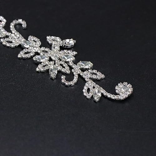 Miniatura 3 de Jerler Apliques de diamantes de imitación de cristal para coser en el cinturón, ideal para bricolaje y decoración (Aplique-20)