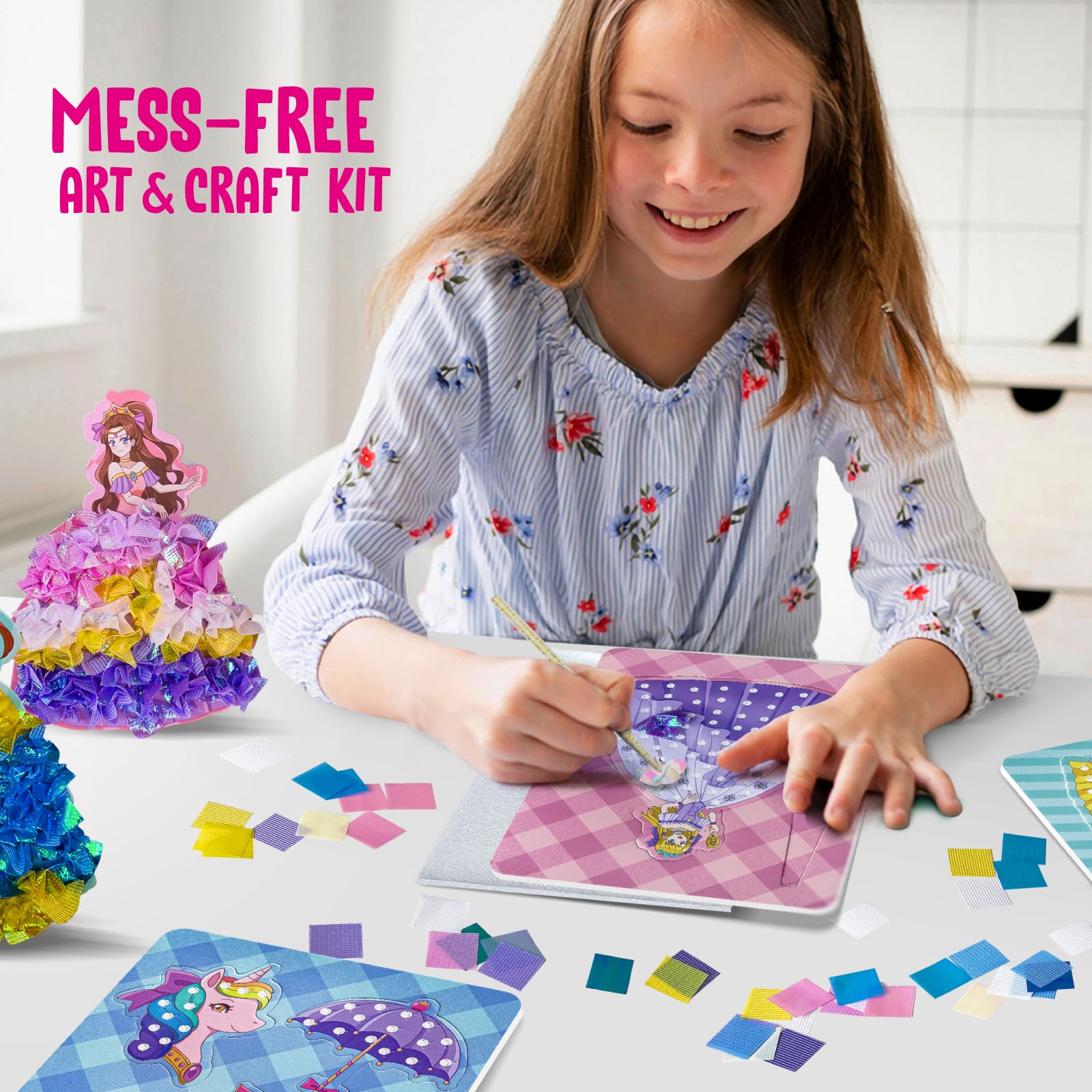 KwestSync Arte y manualidades para niñas, 8 princesas mágicas