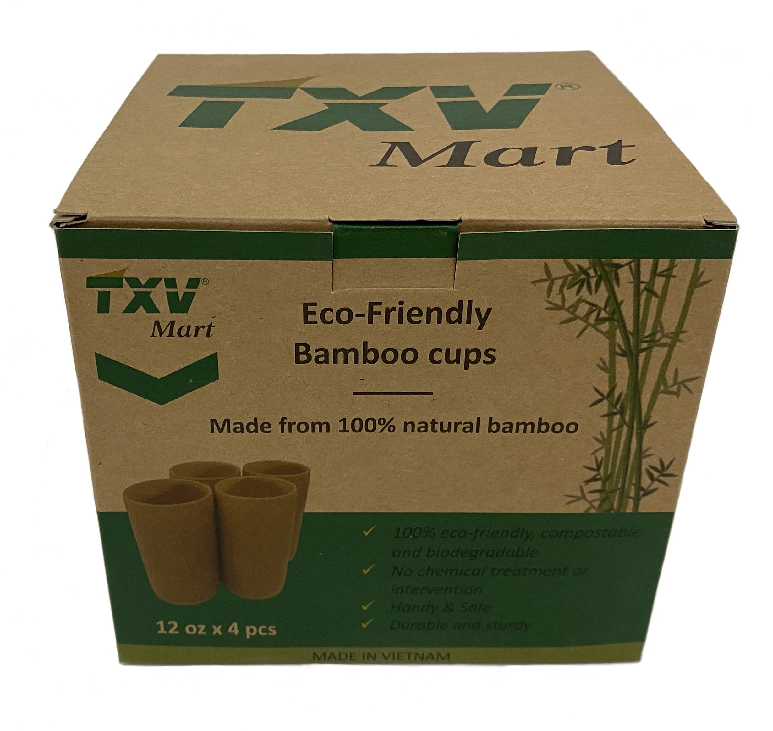 Buy TXV Mart Eco-friendly Disposal or Reusable Party Bamboo Cups