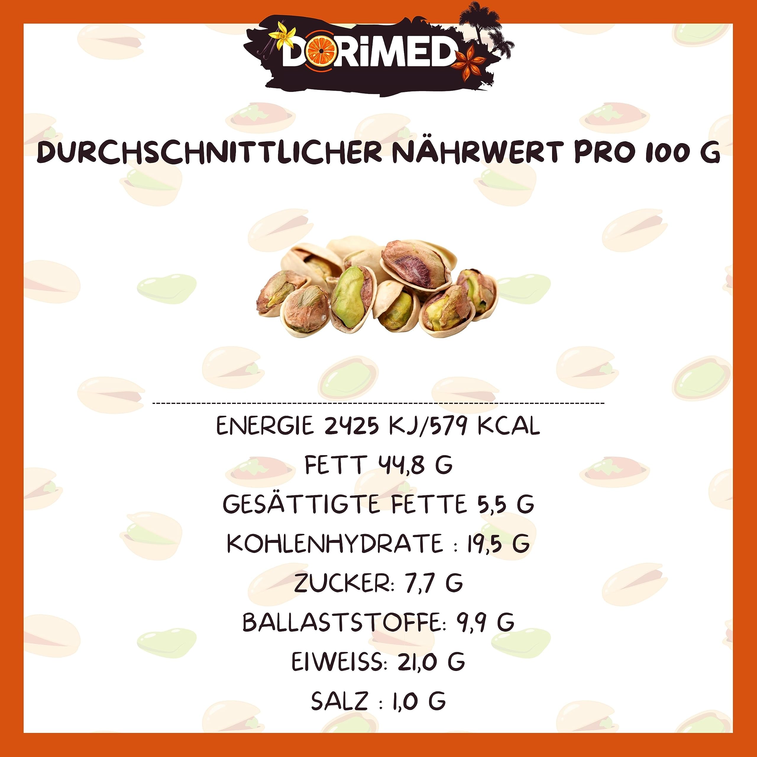 Pistazien geröstet und gesalzen 1 kg | Pistazienkerne mit Schale, ganze Pistaziennüsse | im wiederverschließbarem Frischebeutel