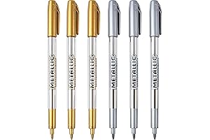 Metallic Marker Pens: Fine Point Precision for Stunning Metallic Effects