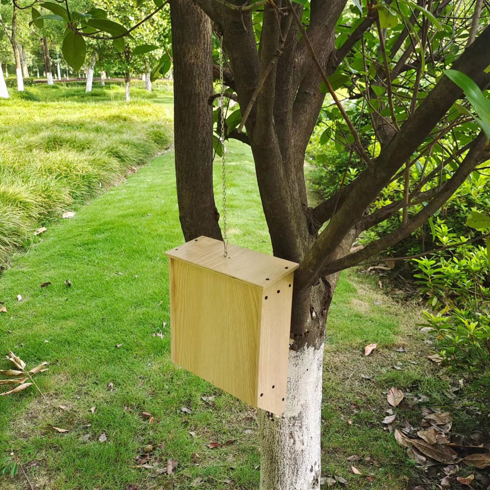 Bat House – Casette per pipistrelli da esterno | Casetta per pipistrelli per esterni | Grande scatola per pipistrelli pesante | Casetta per pipistrelli per giardino Regno Unito | Rifugio in legno