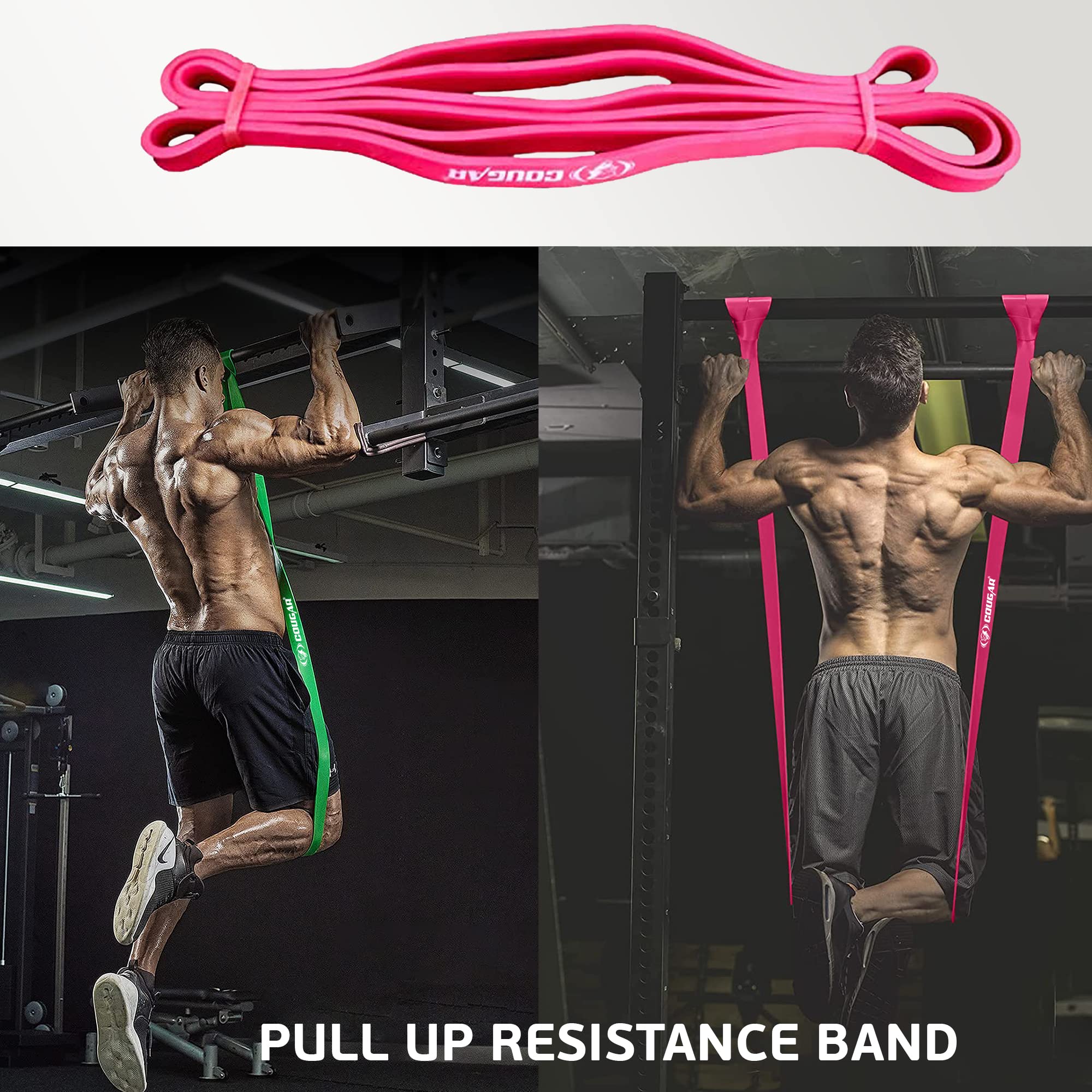 Cougar Resistance Band Pull Up Assist Power Band for Workout, Muscle Tone, Weight Loss Exercises & Body Powerlifting (Extra Light) (B085XZ9NZJ) Amazon Price History, Amazon Price Tracker