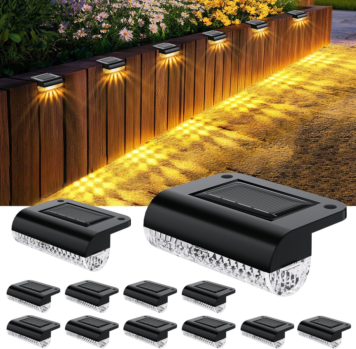 12 Pack Solar - Powered Deck Lights main image 0