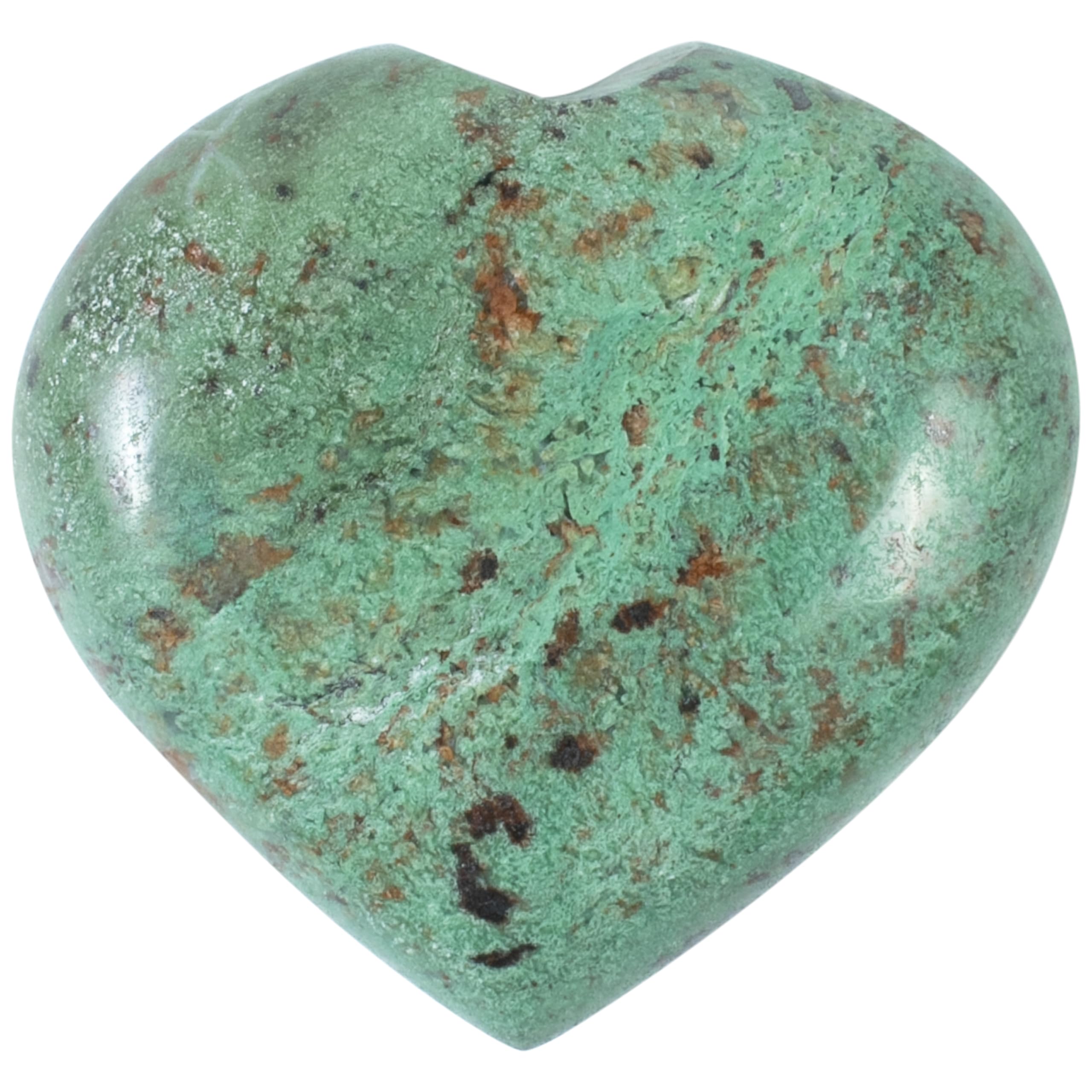 ZAICUS Green Opal Heart Crystal 50mm – Hand-Carved Healing Stone for Reiki, Meditation, Therapy | Palm Thumb Worry Pocket Massage Stones, Ideal Gift for Crystal Lovers