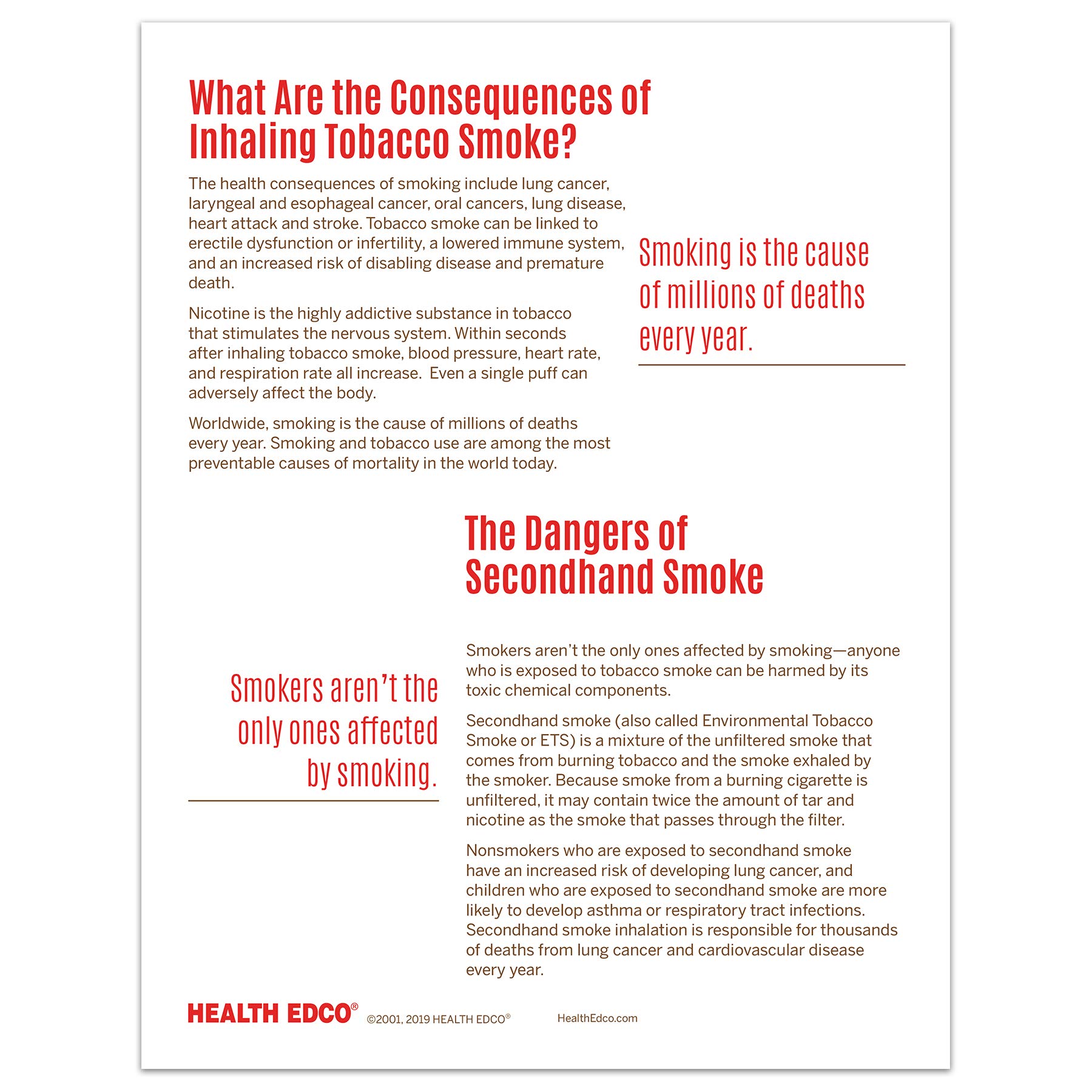 Amazon.com: What's in Tobacco Smoke? Tear Pad : Health & Household