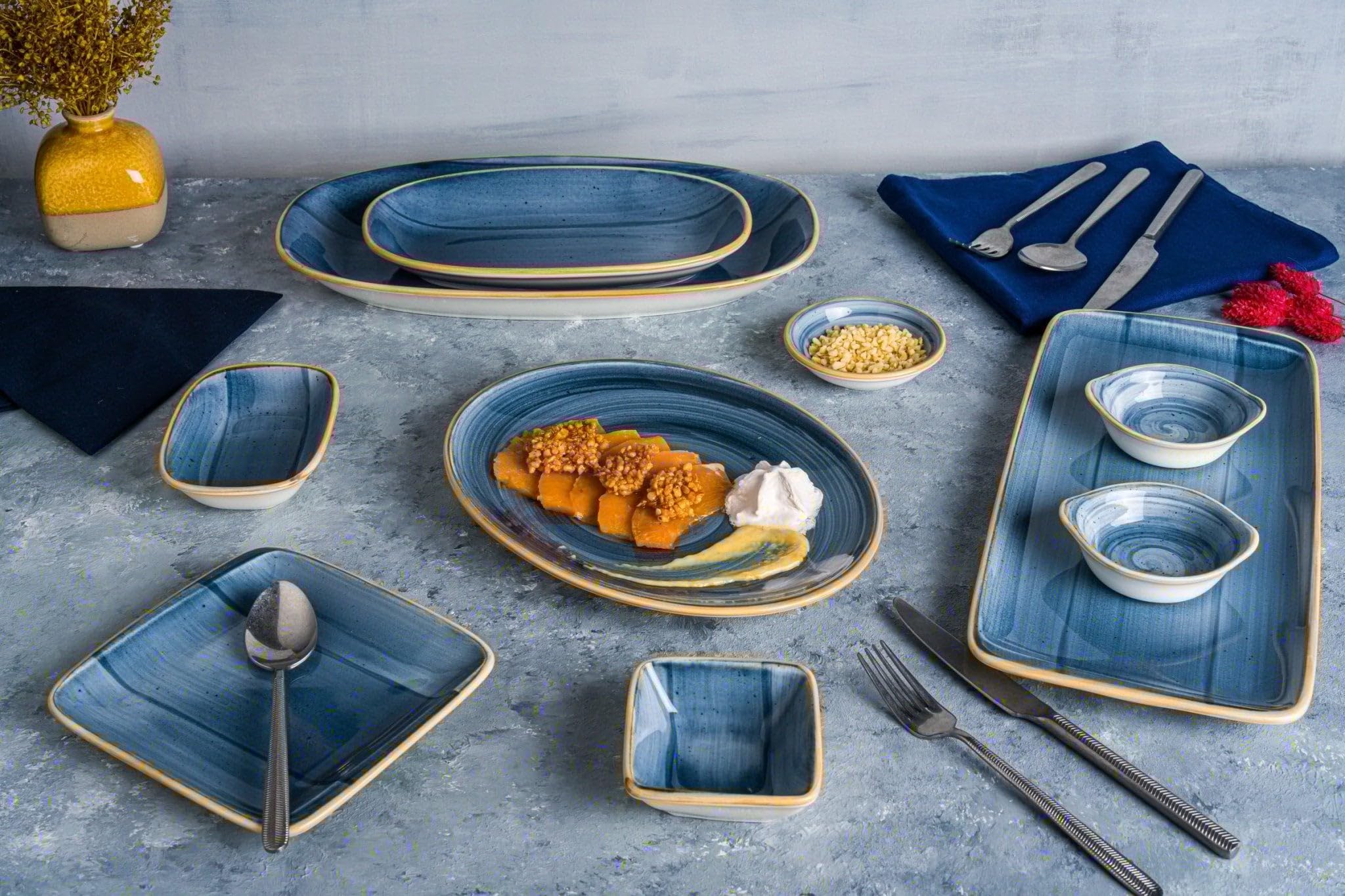 Bonna Platos de cena - Aura Dusk - Porcelana - 27 cm - juego de 6