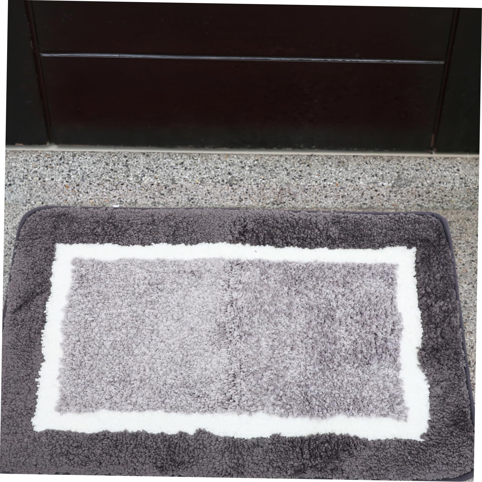 WOONEKY Tappetino da Bagno Semplice e Pratico in Floccato Antiscivolo, Assorbente, Riutilizzabile, per Bagno e Doccia