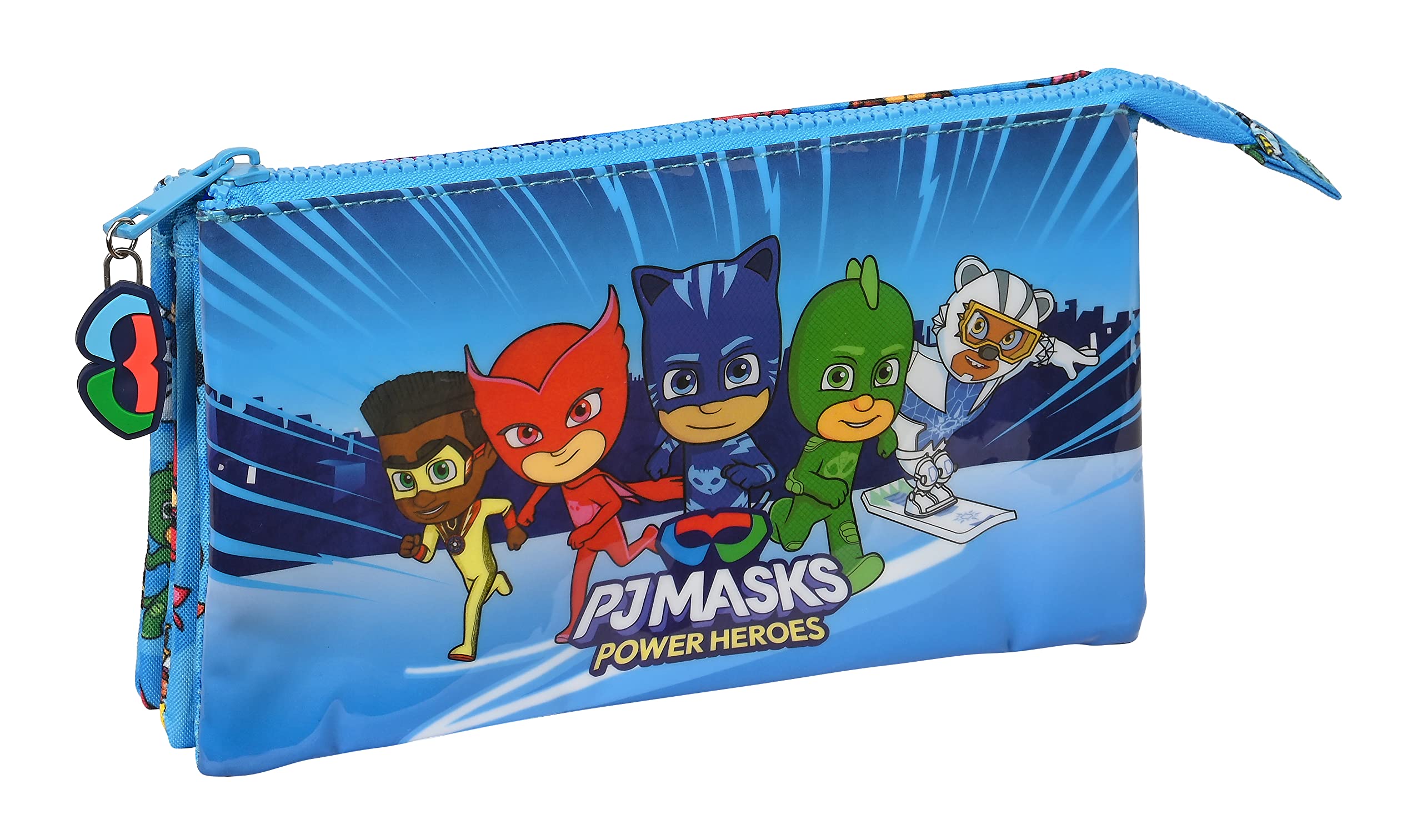 PJMASKS Triple Holder, Blue, Estándar, Casual