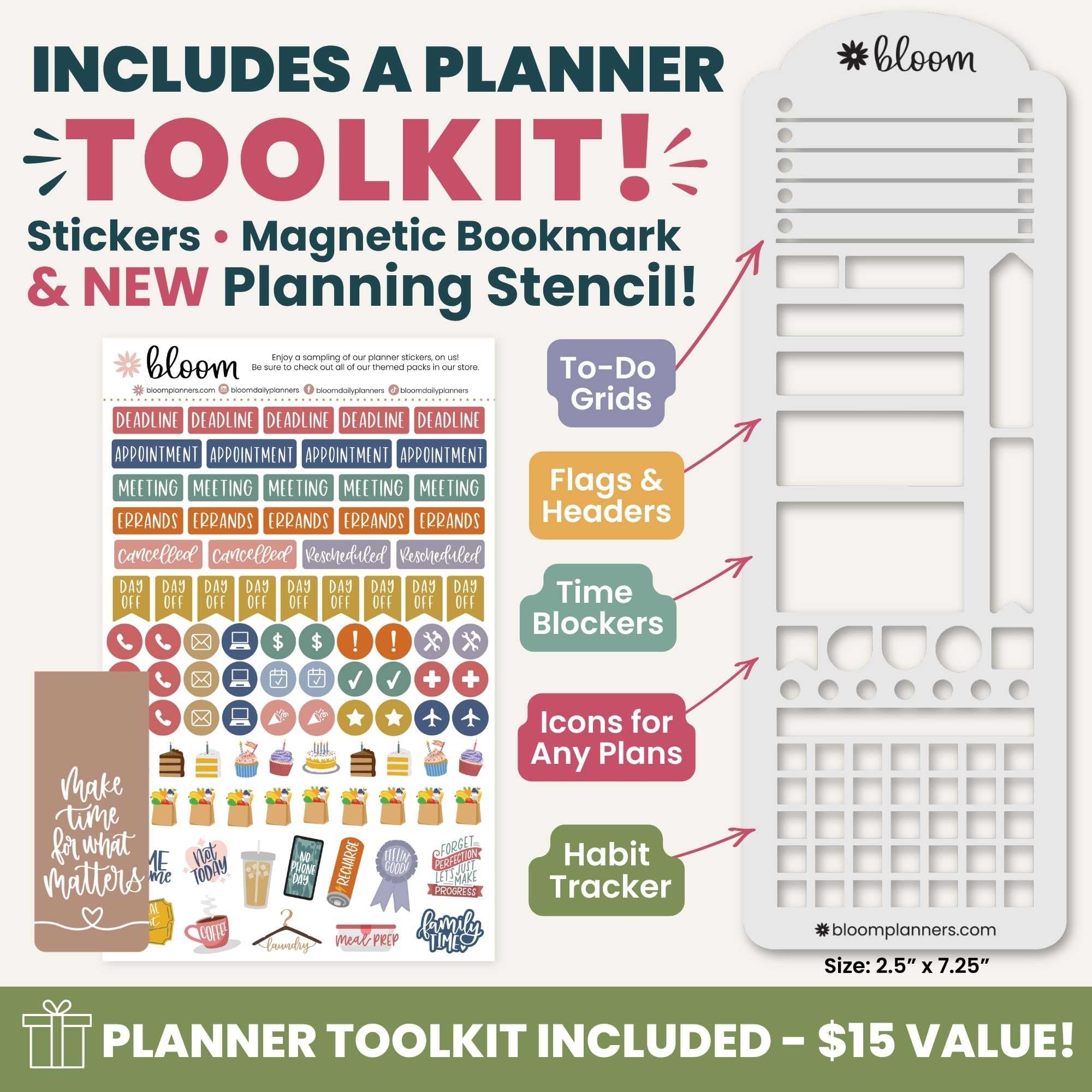 bloom daily planners Agenda de tapa dura 2027 (8.5 x 11 pulgadas) de enero a diciembre de 2027, calendario anual, agenda de tareas para mujeres, agenda inspiradora mensual y semanal, floral azul y