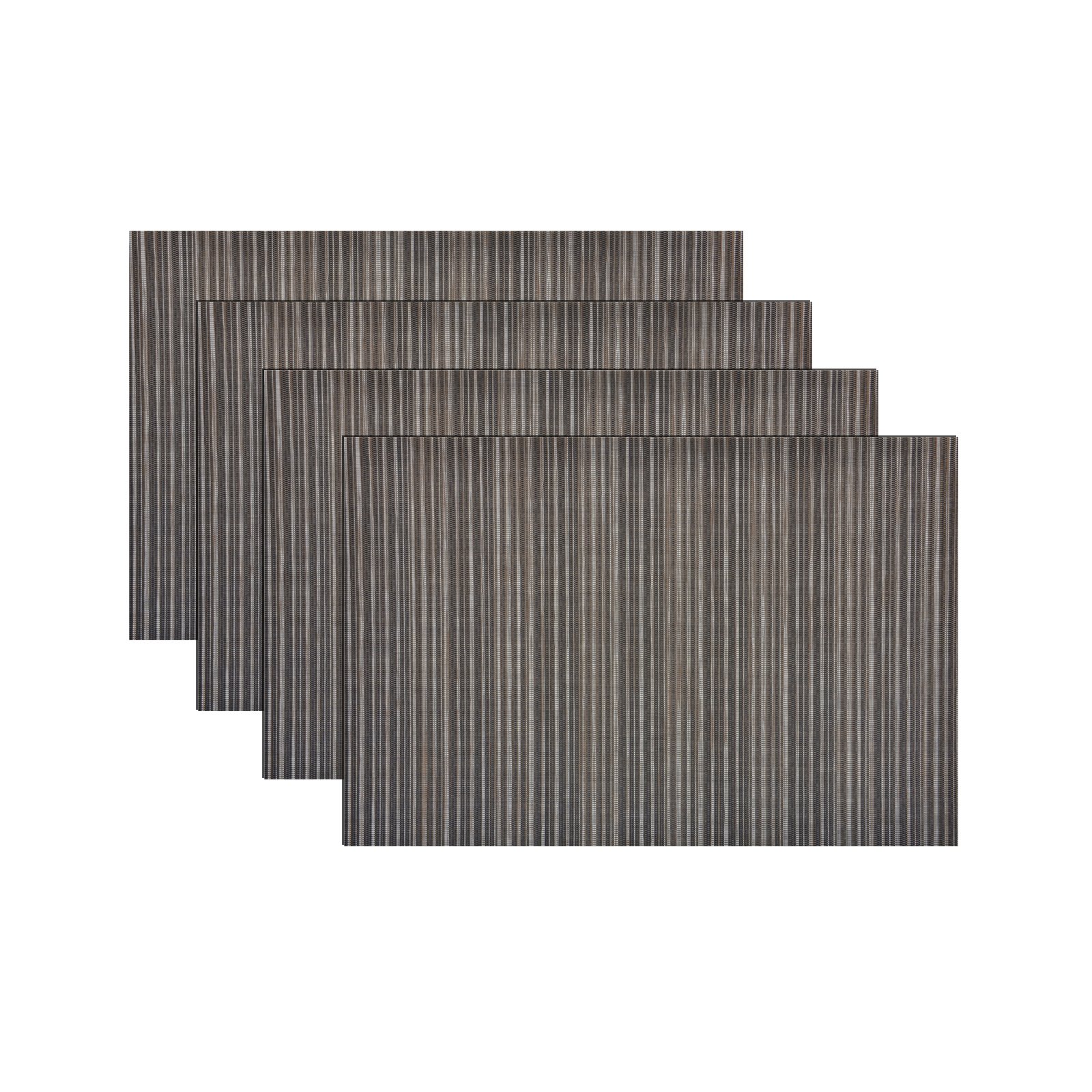 Xss Pvc Mocha Place Mats Set Of 4 Table Place Mats 45 X 30Cm Rectangle Wipe Clean Tableware - Mocha