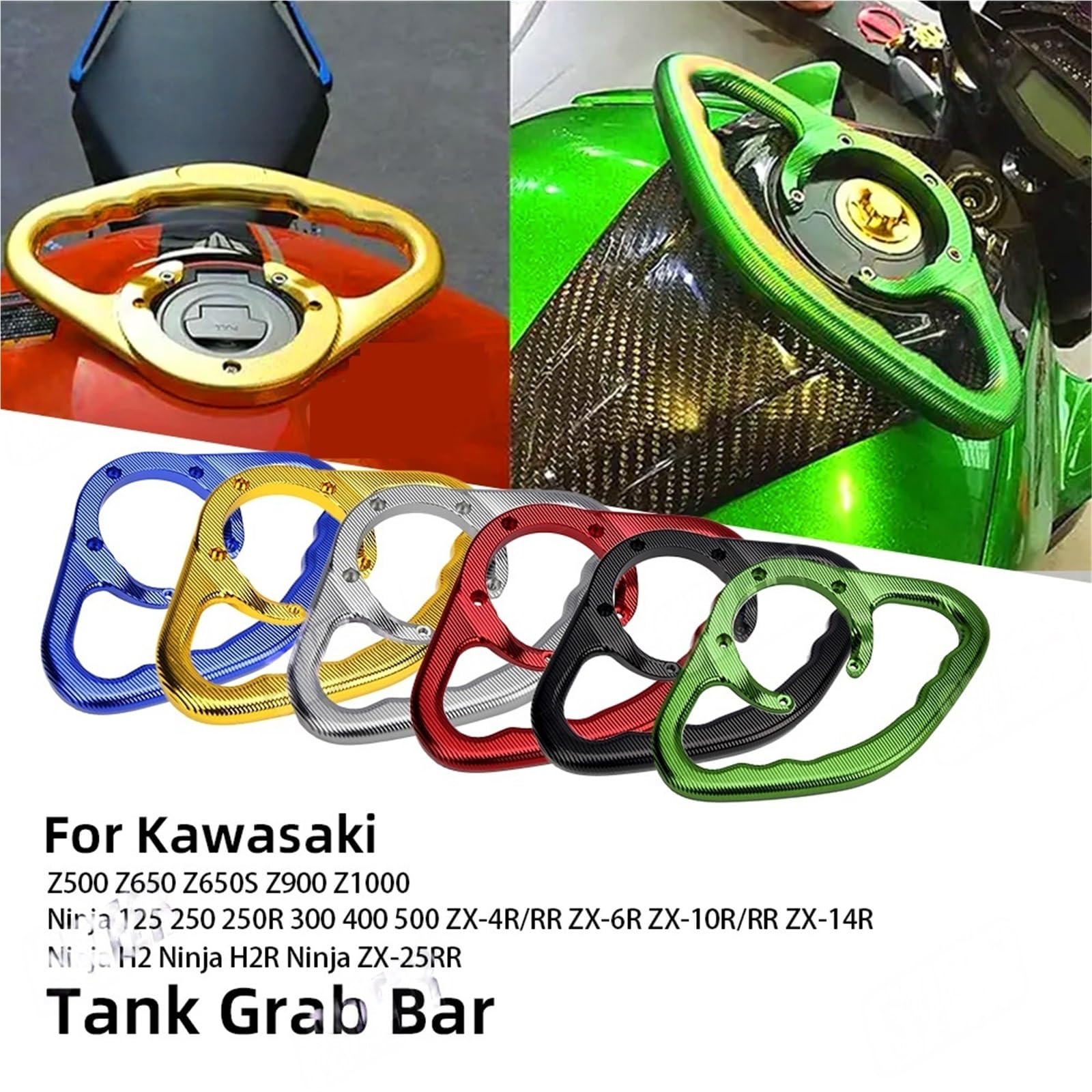 Do Kawasaki Z500 900 Ninja125 Ninja250 ZX-4R Podłokietnik dla pasażera z tyłu motocykla podłoki