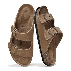 Project Cloud 100 Genuine Leather Flat Sandals For Women 2026 Cork Footbed Womens Sandals with Memory Foam and