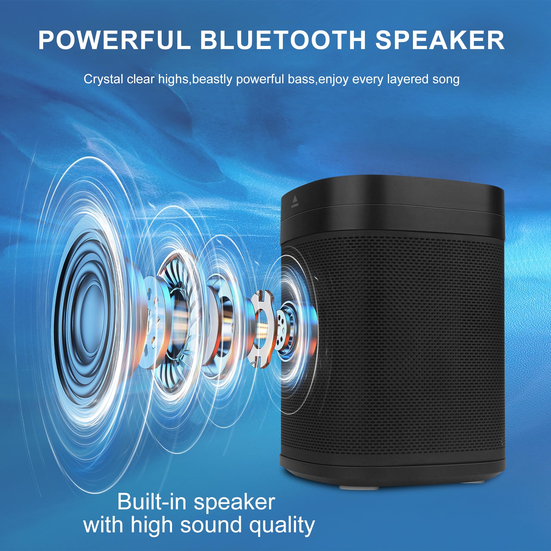 BIGMONAT Altoparlante Bluetooth 3-in-1,Macchina Rumore