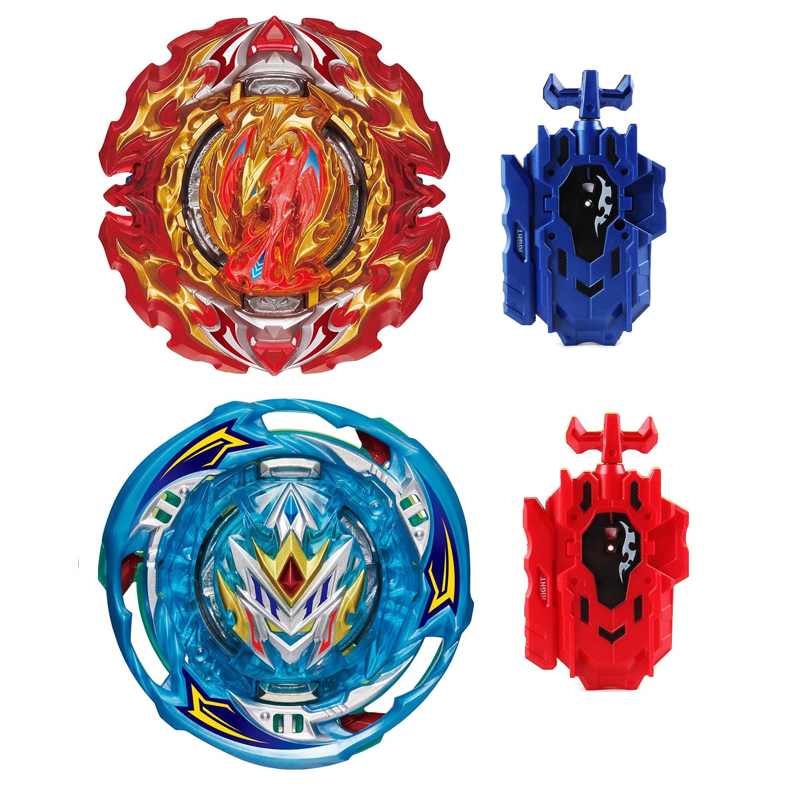 Gyroscope Turbos Kit toupie de Combat 4D Arena Metal Fusion avec Lanceur de Bataille, Coffret Cadeau (202+191-02)