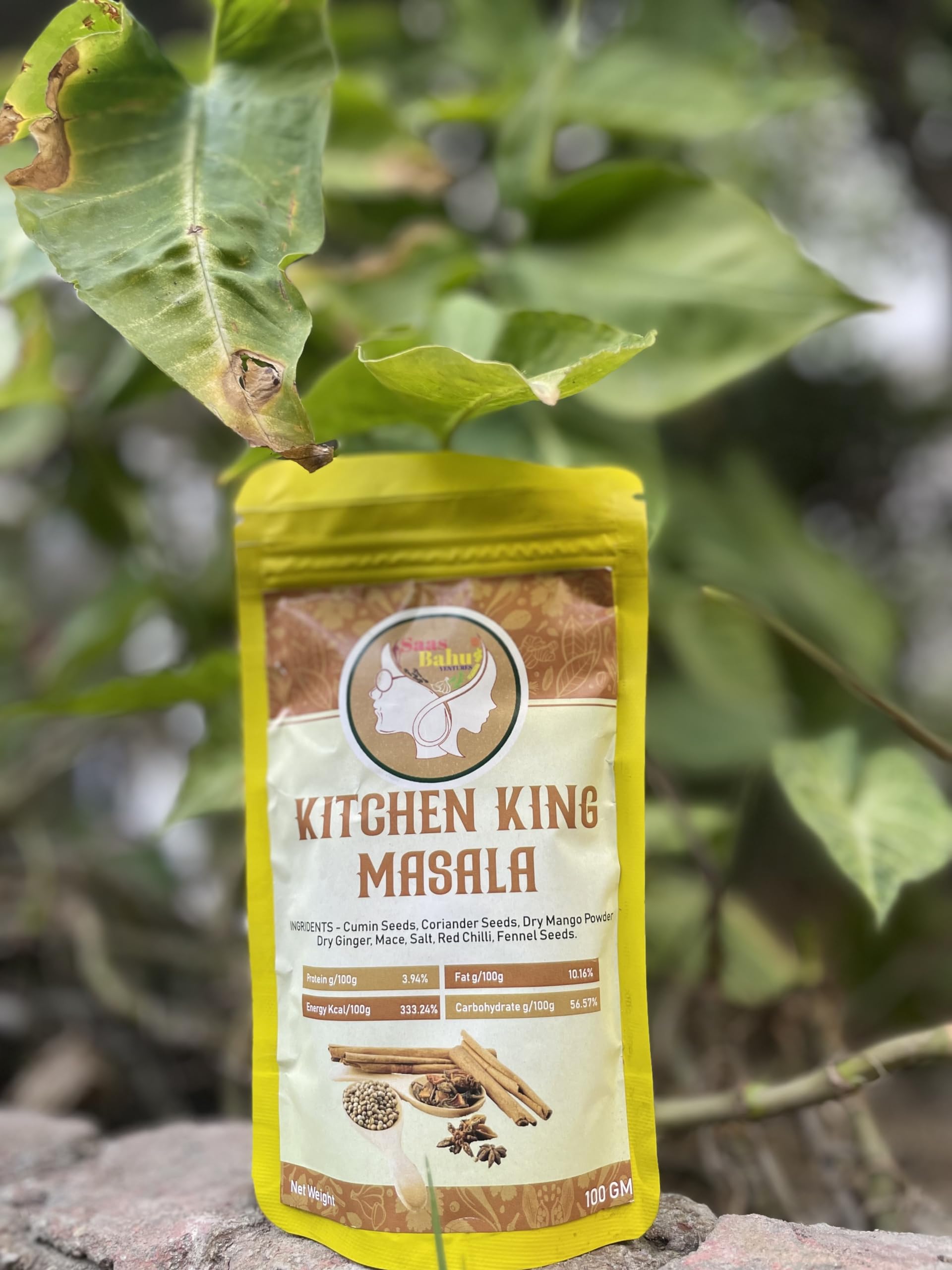 Saas Bahu VENTURES Saasbahuventures Natural Fresh&Special Versatile Spice Blend All Purpose Seasoning Kitchen King Masala,100G (B0CX8SYBBR) Amazon Price History, Amazon Price Tracker