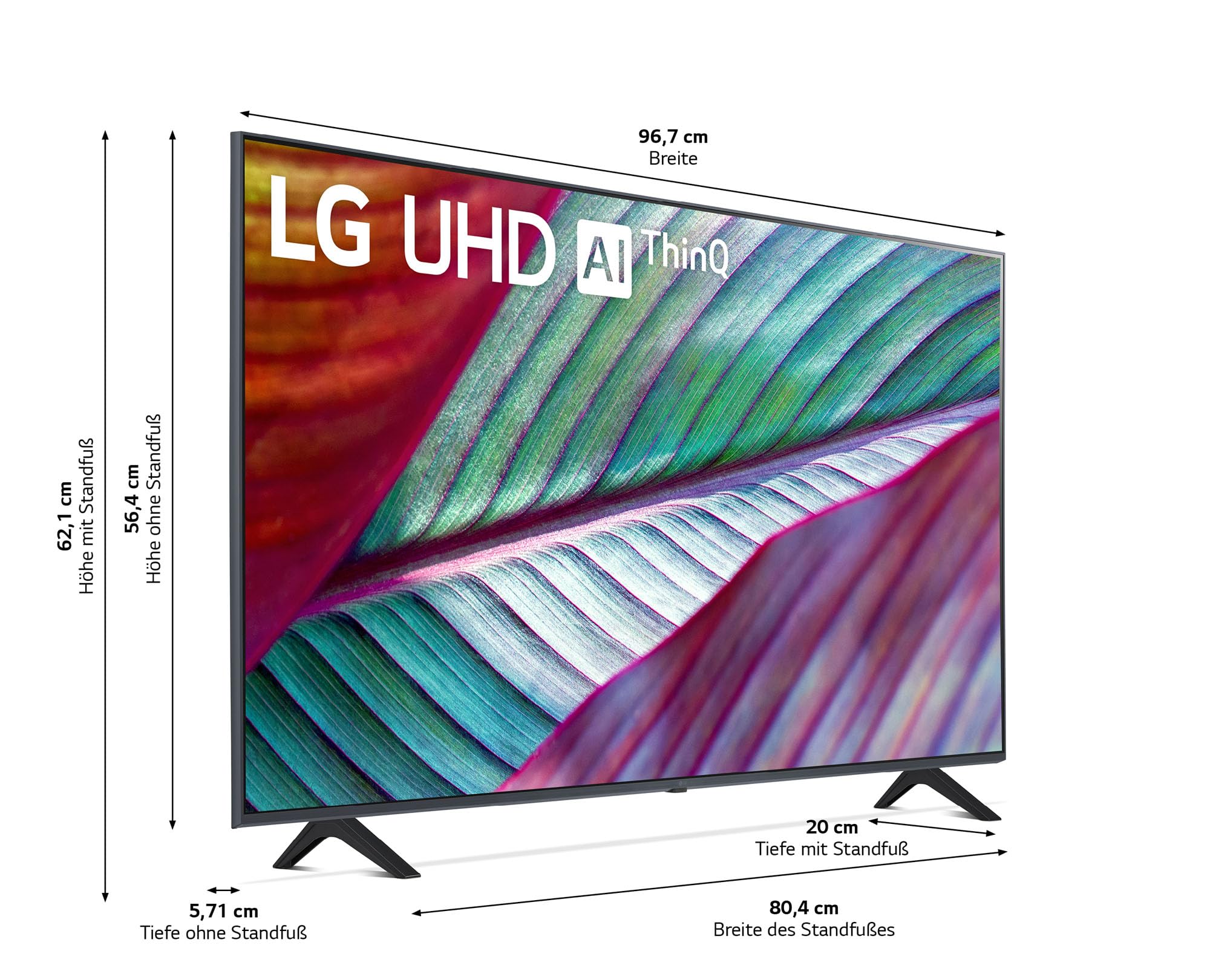 LG 43UR78006LK 109 cm (43 Zoll) UHD Fernseher (Active HDR, 60 Hz, Smart TV) [Modelljahr 2023]