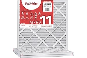 Eco-Aire 16x20x1 MERV 11 Pleated Air Filter: Superior Air Purification for Healthy Homes