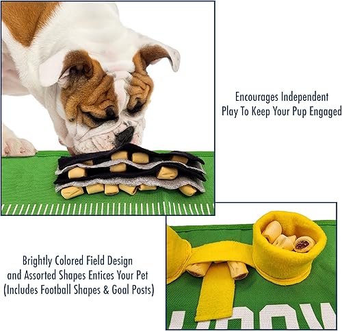 Miniatura 6 de NFL Pittsburgh Steelers - Tapete de olfateo para mascotas, juego de alimentación de campo de fútbol, juguete interactivo para olfatear comida,