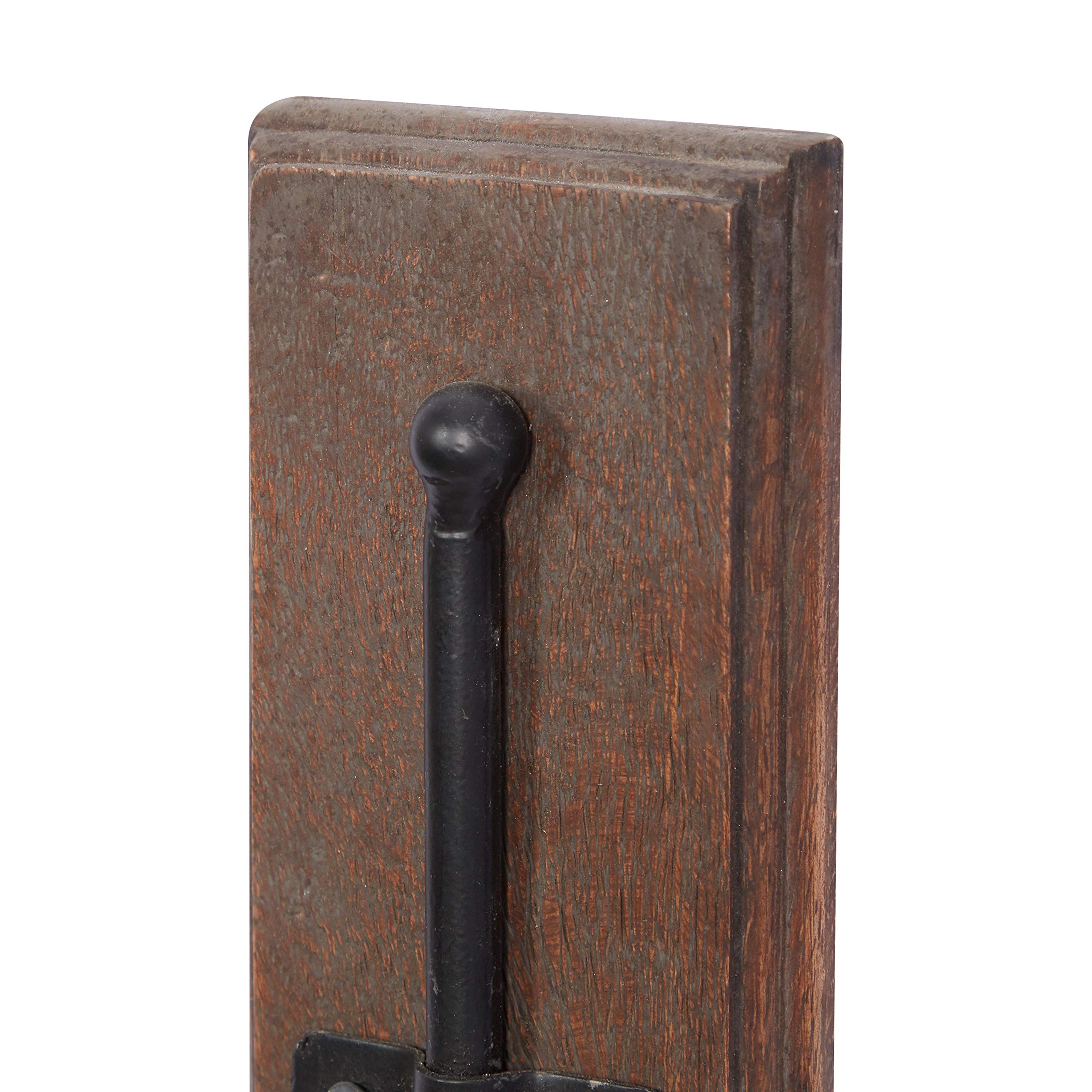 Deco 79 Madera Metal Candle Sconce, 9 por 21 Pulgadas