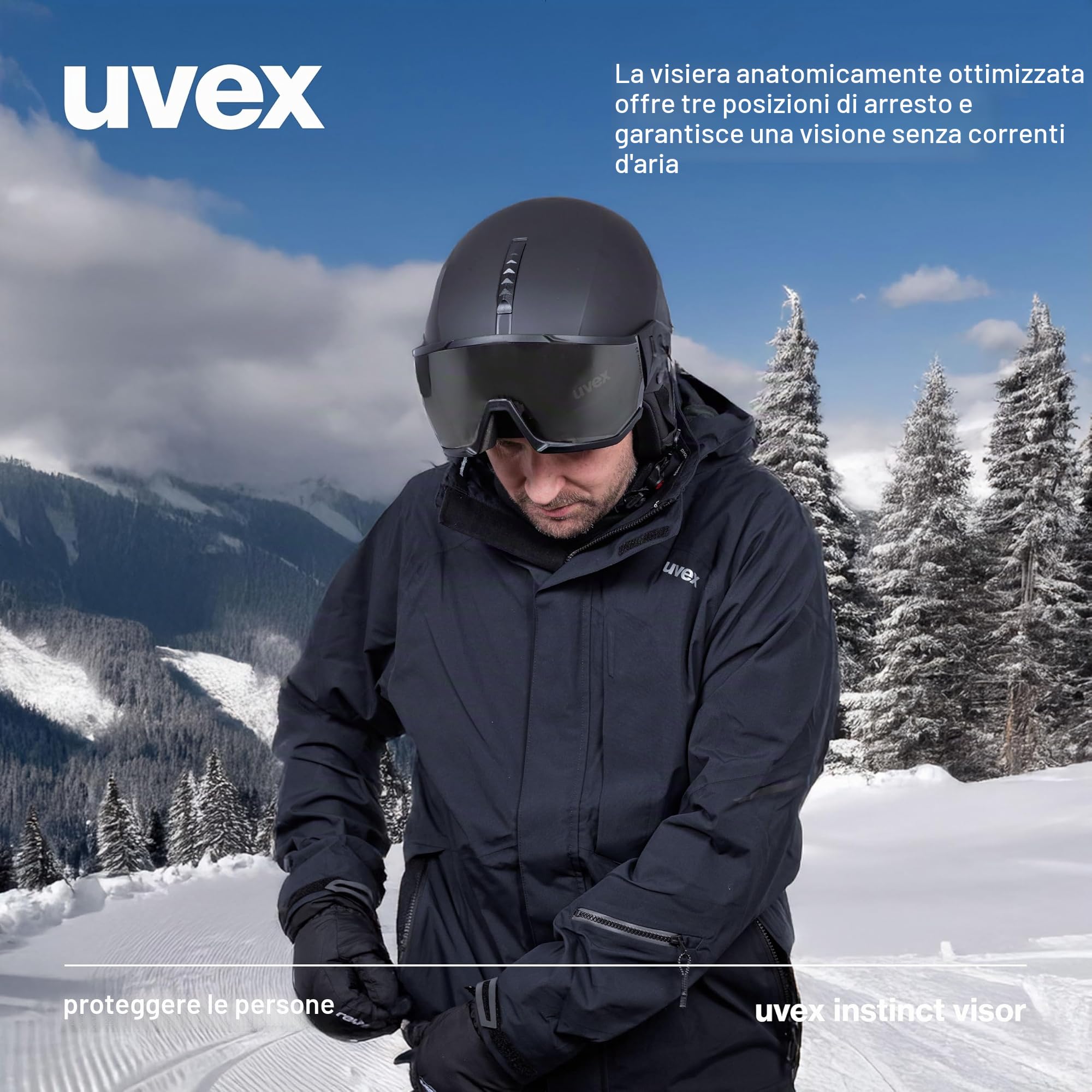 Uvex Instinct Visor - Unisex Visierhelm mit Schutzstufe S2