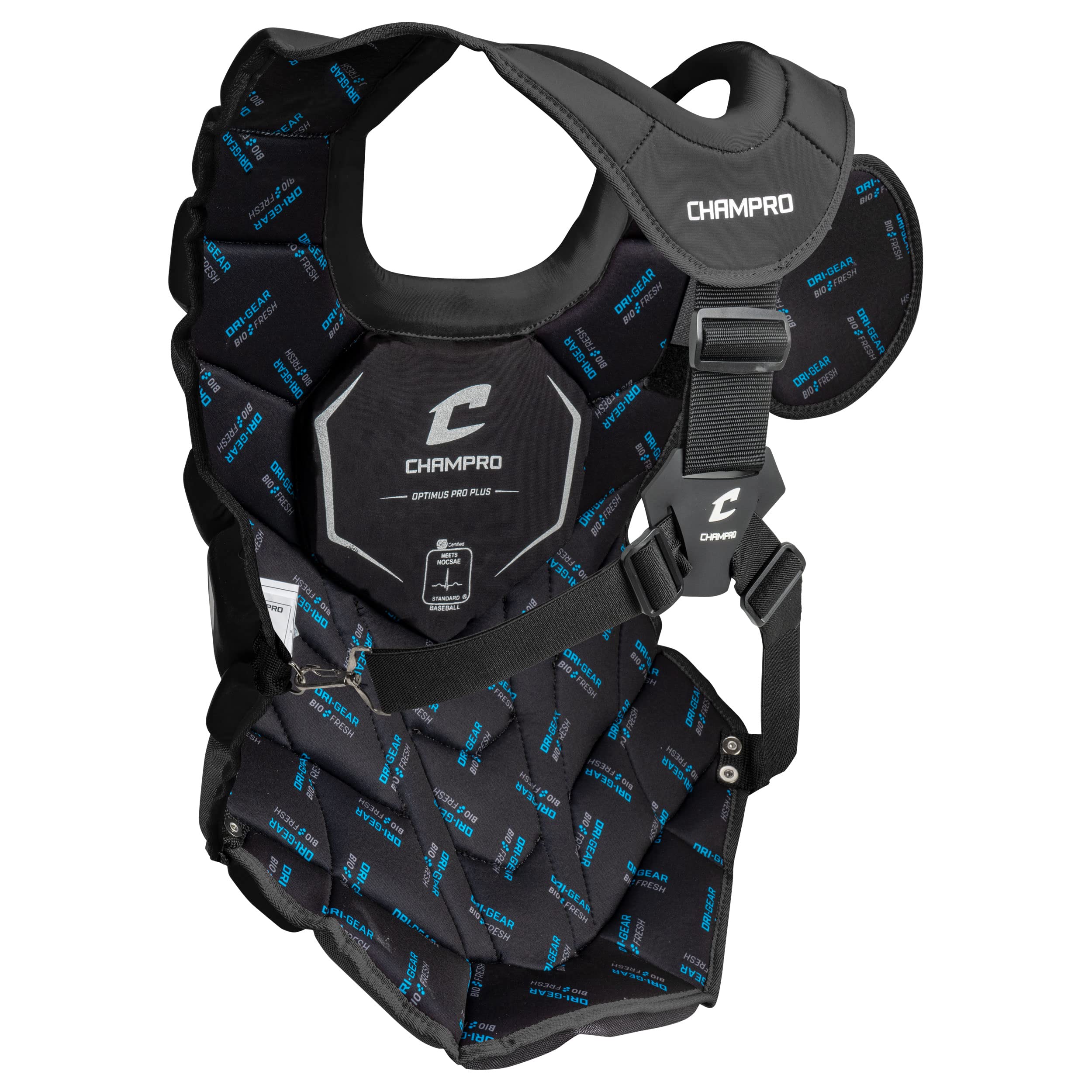 CHAMPRO Optimus Pro Plus Ergonomic Baseball Catcherâ€™s Chest Protector