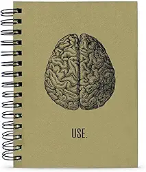 Caderno "Use", Miolo Com Citações, 125 Fls. Capa Dura 15x21cm