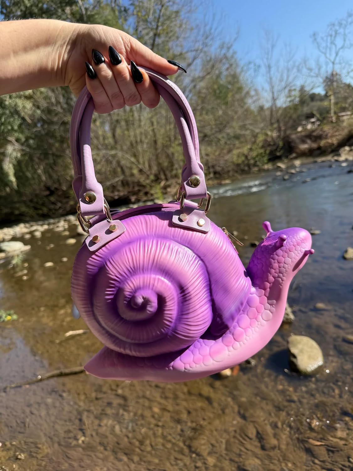 Snail Bag Purse Satchel Handbag Crossbody Cute Nature Garden Cottagecore Goblincore Fairy Aesthetic
