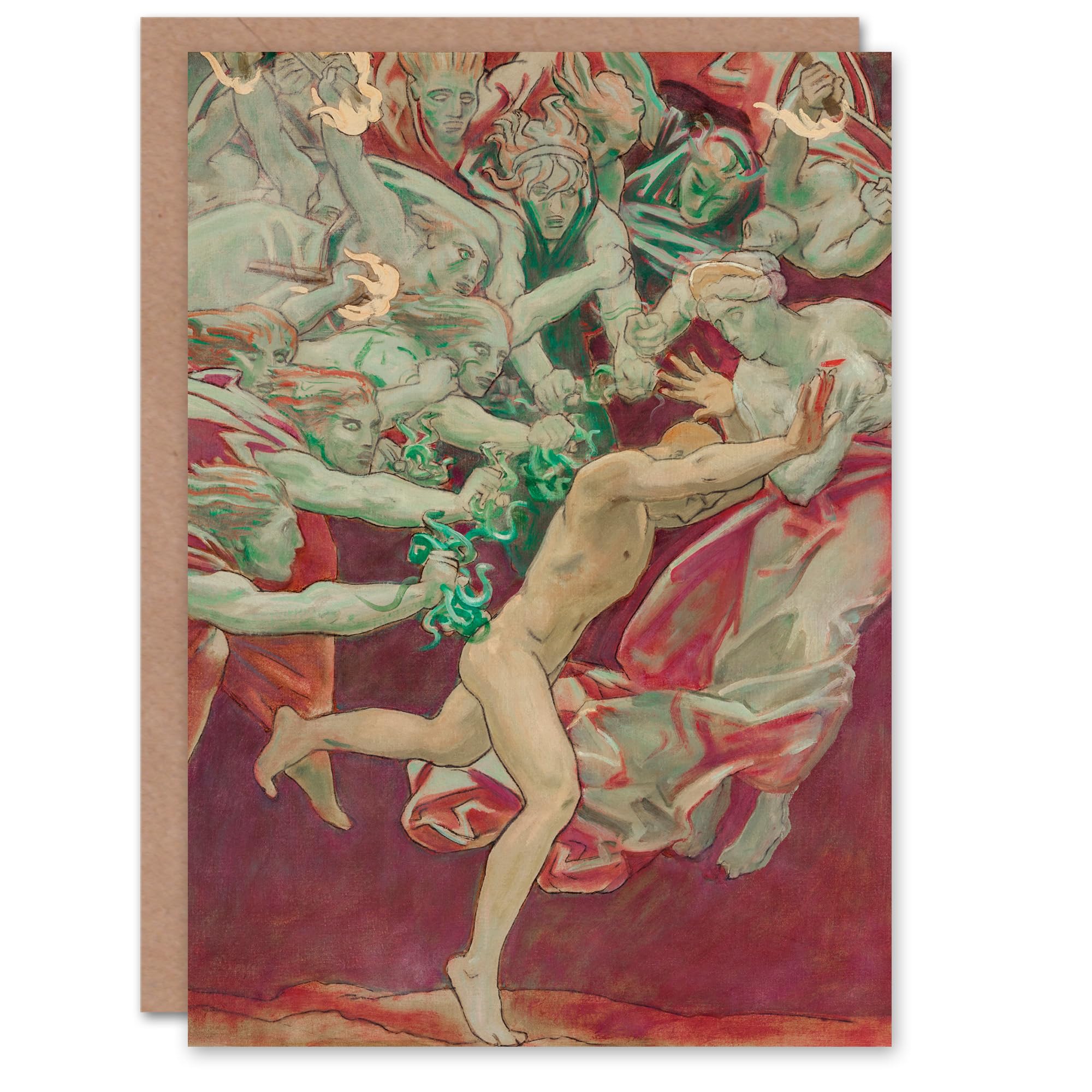 Artery8 John Singer Sargent Art Card Orestes and the Furies