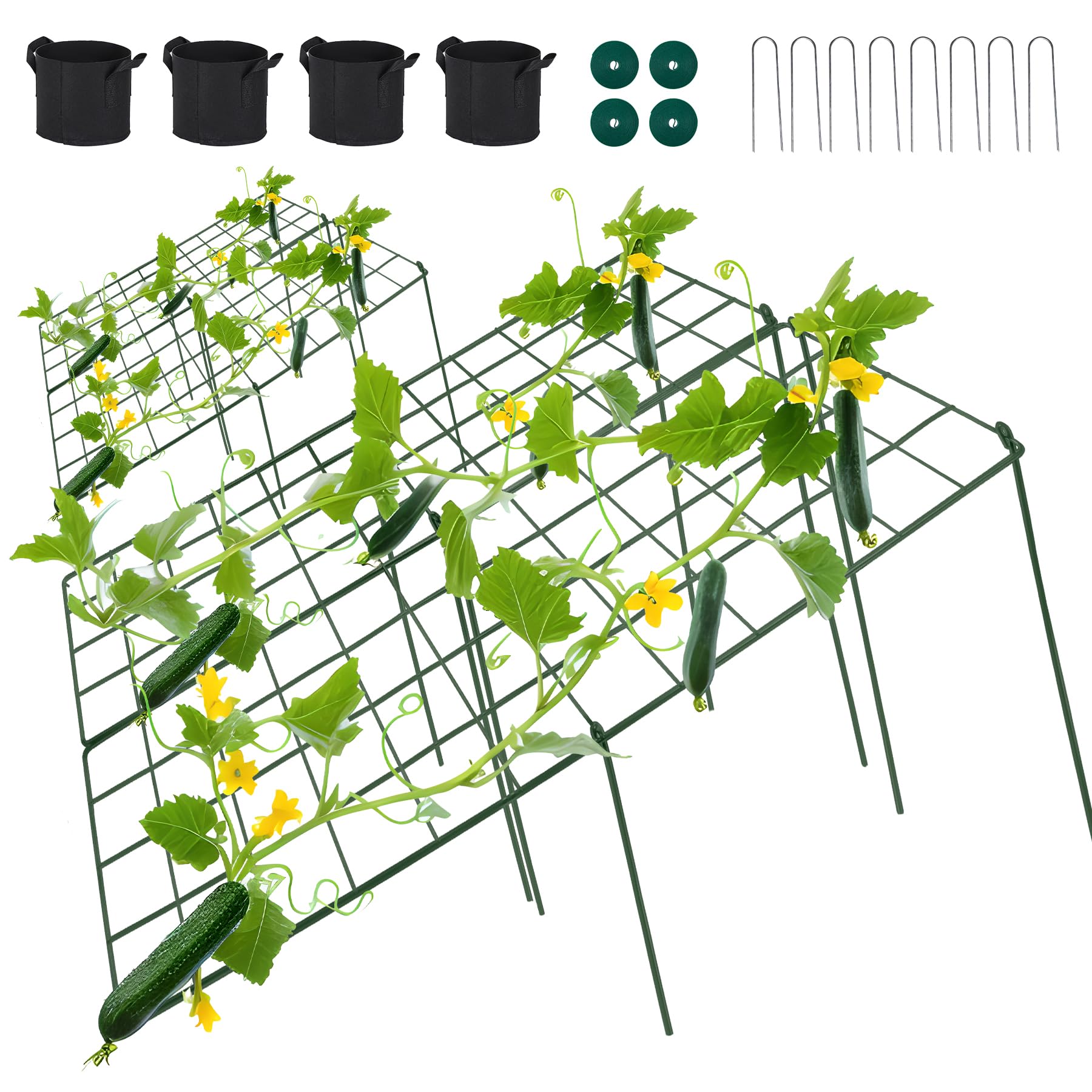 Toriexon Cucumber Trellis for Raised Bed, 48