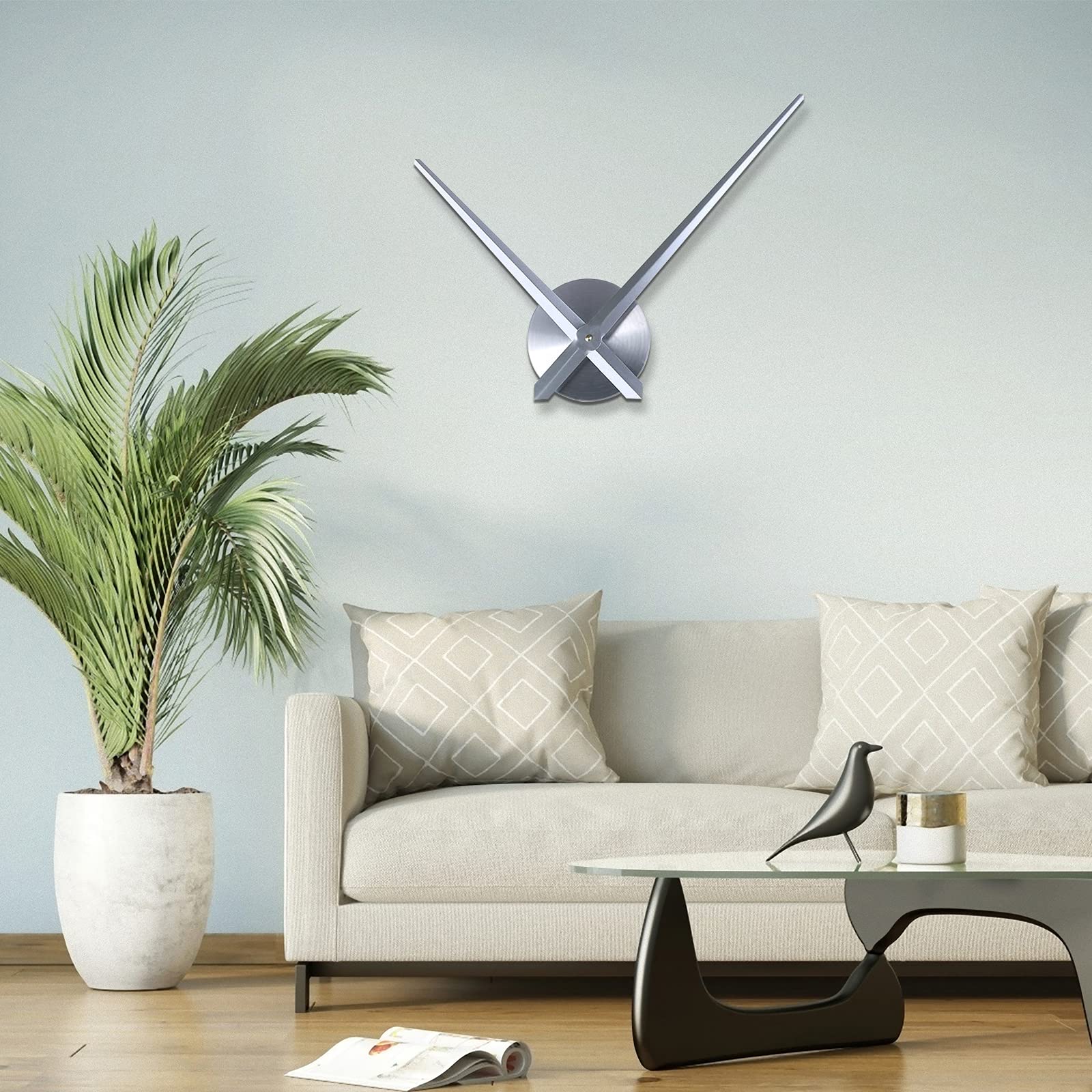 Orologio Da Parete Fai Da Te 3D | Senza Cornice | Lancette Separate Per Design Personalizzato - Foto 3