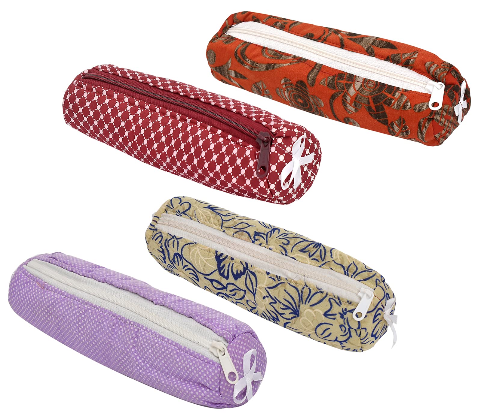 Kuber Industries Cotton 1 Rod Bangle Organizer For Watches, Bracelets, Bangles, Small Jewllery With Zipper - Pack of 4 (Assorted) (B09PG9M4NT) Amazon Price History, Amazon Price Tracker
