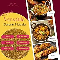 Vista 6 de Especias en polvo orgánico Garam Masala, con sal, condimento sabroso de curry indio para cocinar comida india desi, carne o curry vegetal