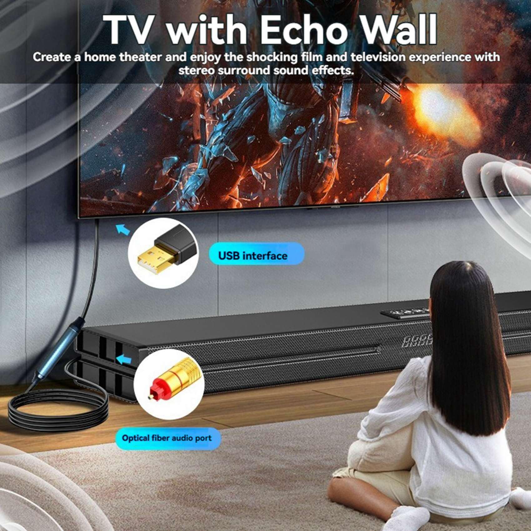 2X Convertidor de USB A SPDIF Óptico Adaptador de Sonido Analógico A Digital para Mejorar el Sonido Cable Óptico para Consolas de Juegos HDTV