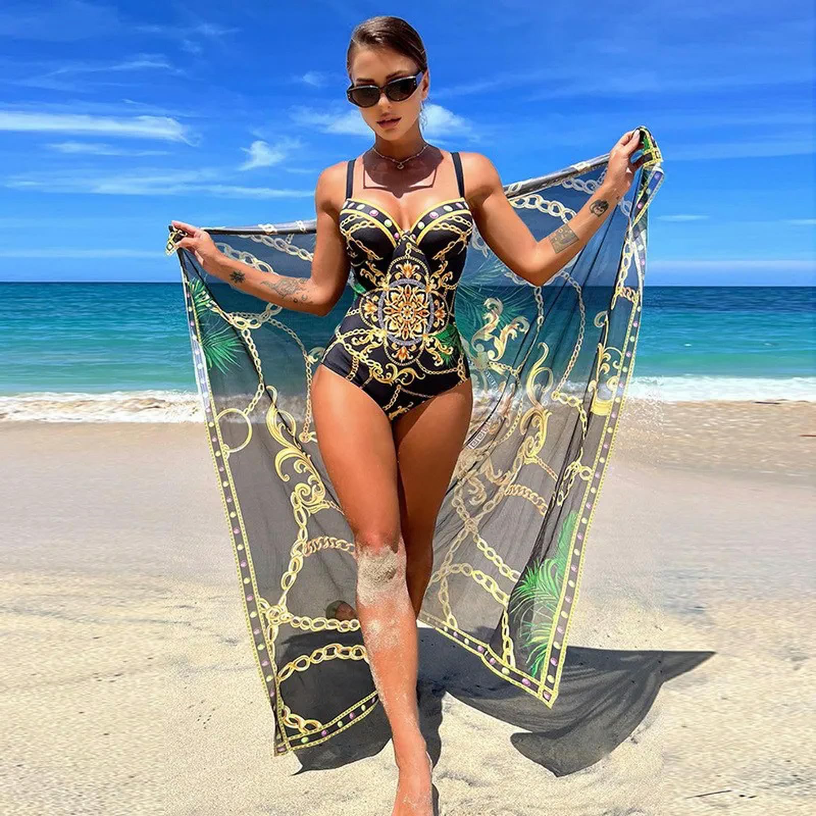 2024 Zwei Stück Frauen Bikini Set Push Up Floral Gedruckt Bikinis Strappy Bandage Bademode Brasilianischen Biquini Badeanzug