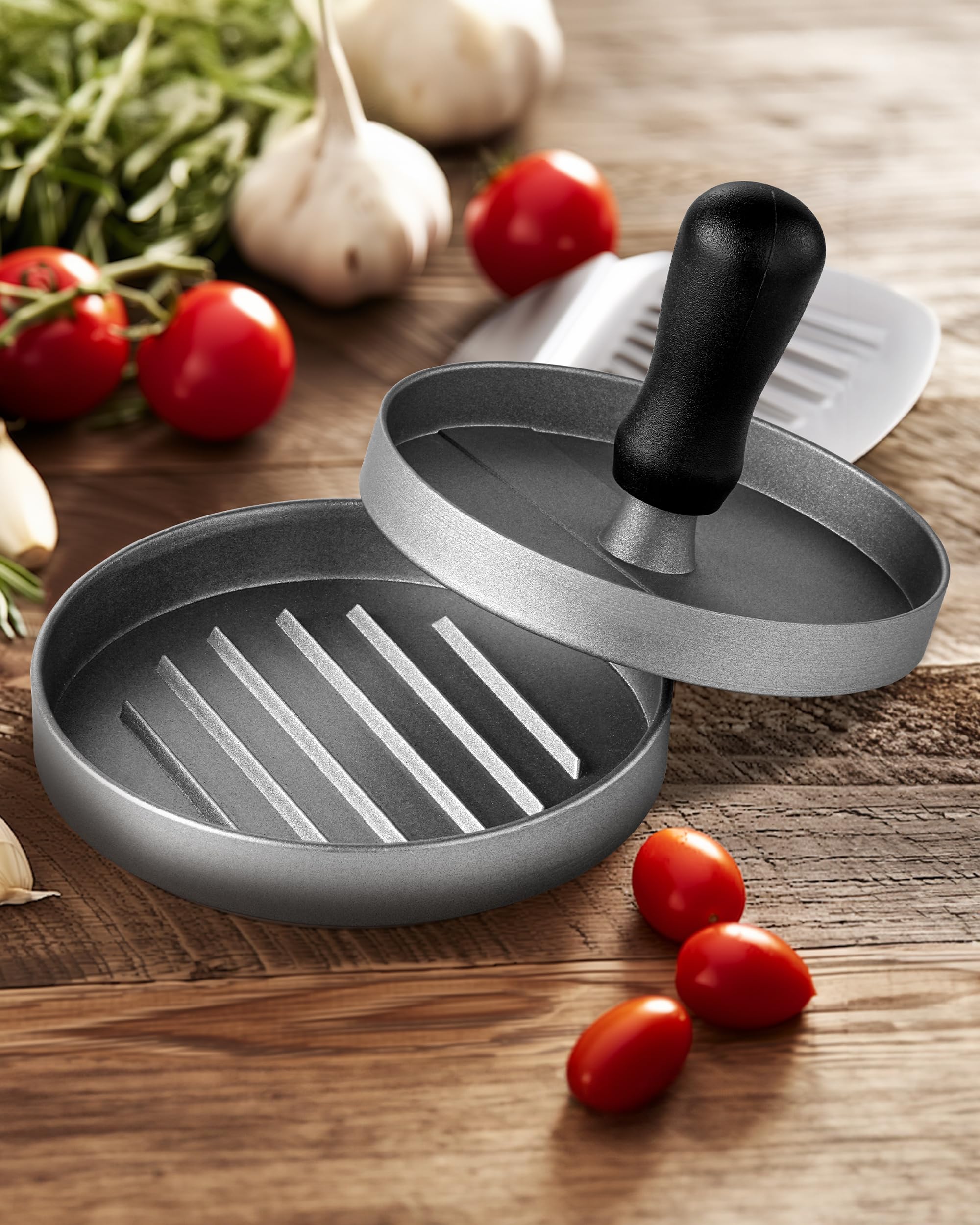 Tepro Burgerpresse aus Aluguss, 12 cm Tepro Burgerpresse aus Aluguss, 12 cm