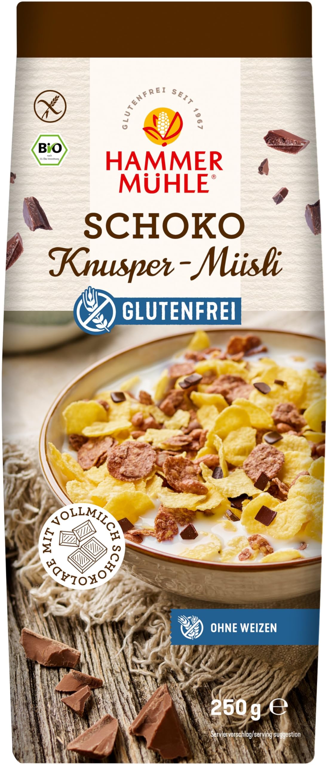 Bio Schoko Knusper-Müsli gf 18 x 250 g