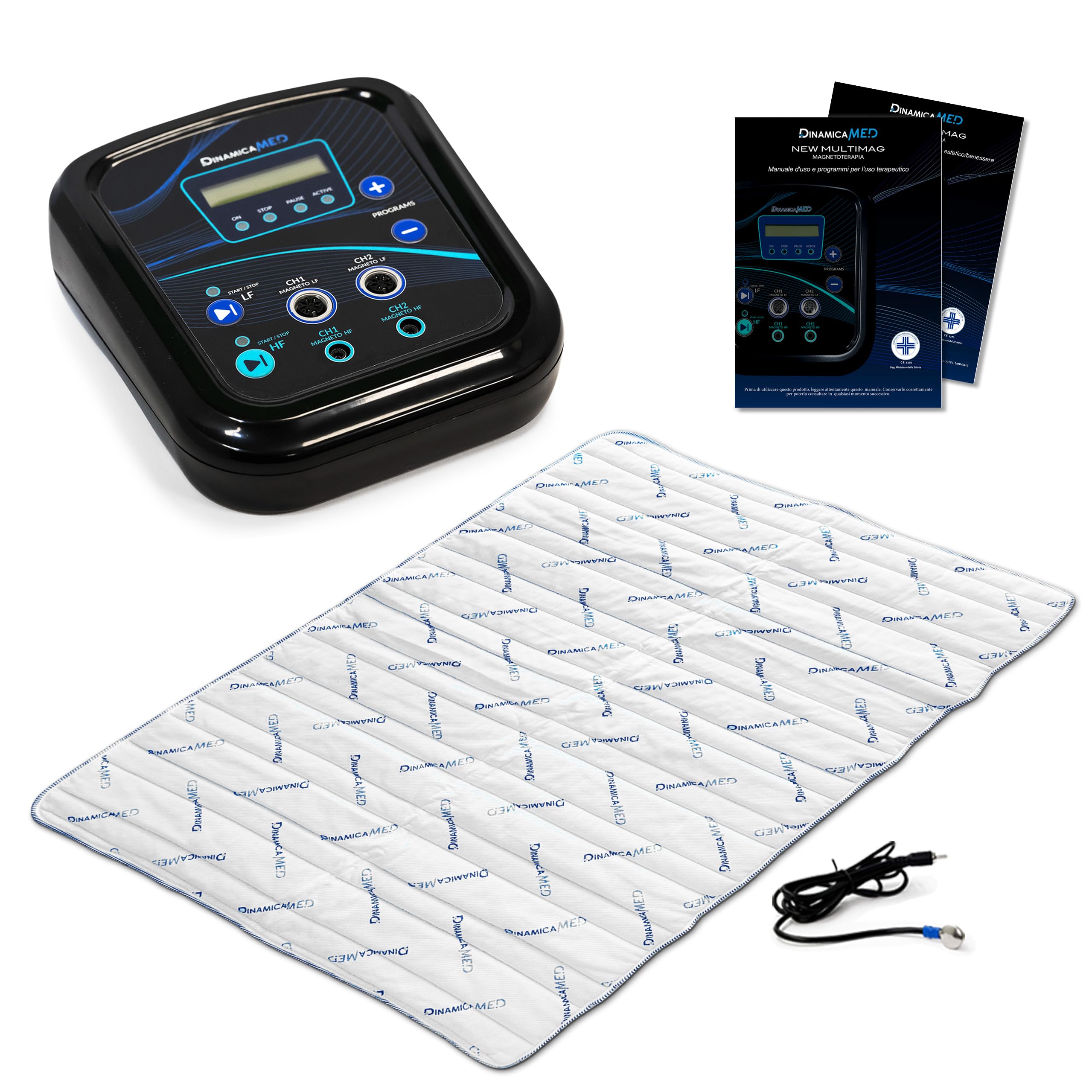 Dinamicamed New MultiMag PRO 9.0 Apparecchio per Magnetoterapia, Magnetoterapia con 1 Diffusore in Tessuto ad Alta Frequenza 160 * 190 (HF)