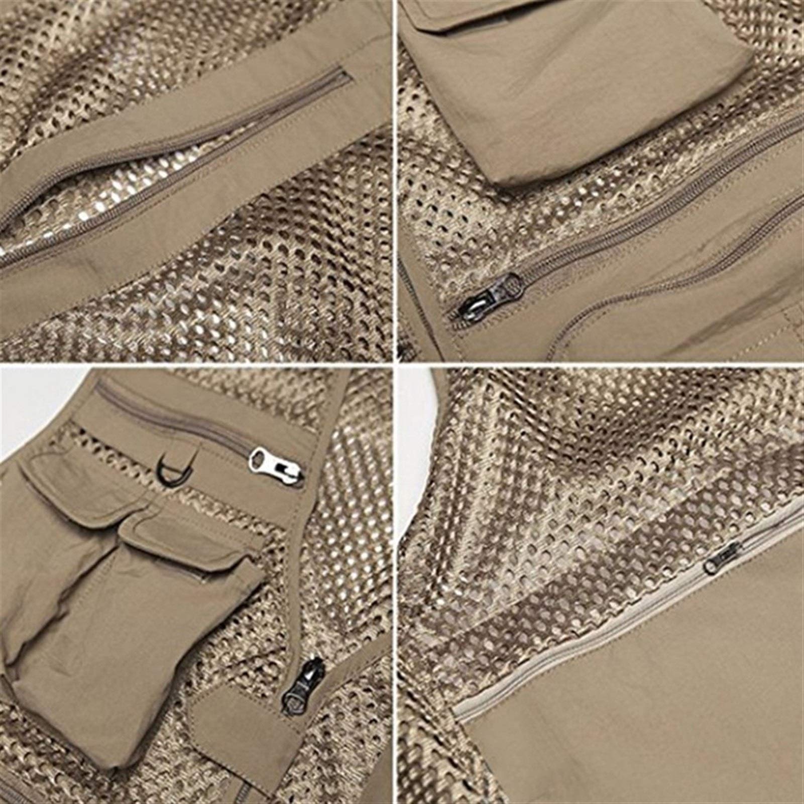 Gilet Tattico da Uomo Gilet Multitasche da Pesca Gilet da Caccia Arrampicata A Cavallo Giacca da Gilet Militare Senza Maniche Waistcoat