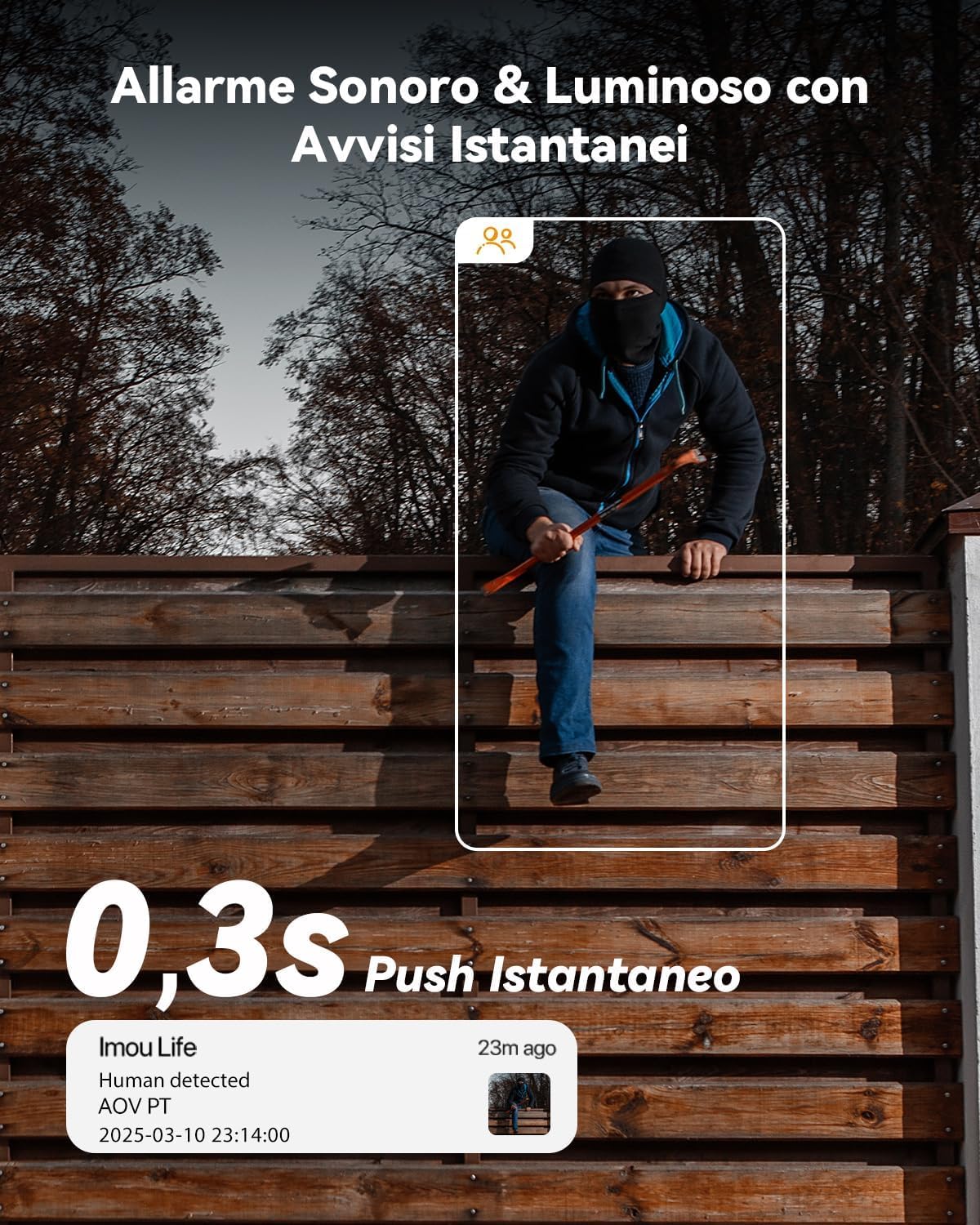 KIT 5MP 4G LTE Telecamera Esterno Senza Fili con Pannello Solare, Telecamera Solare 4G con SIM Card, AOV Registrazione 24/7, 360°, 25M Rilevamento Umano, IP66, Modalità Privata, Micro SD 32GB Incluso